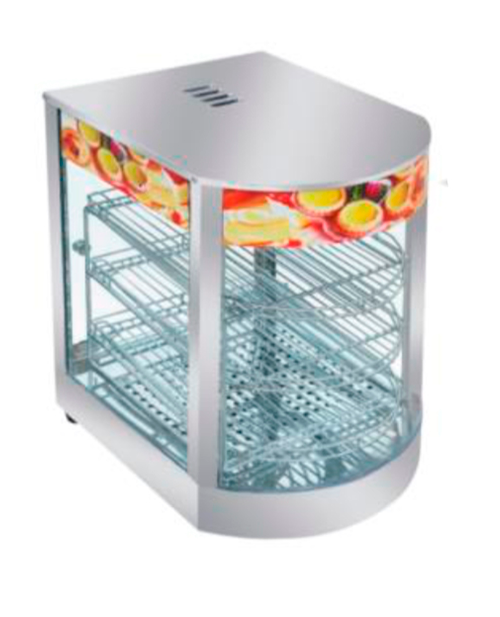 Exhibidor caliente electrico curvo bb-hw-1p
