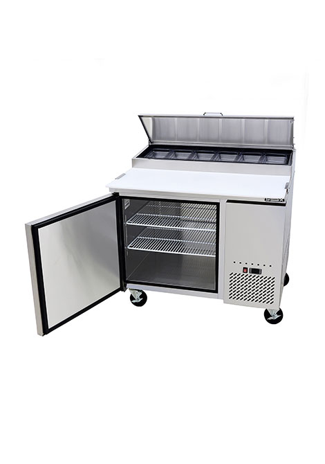 Mesa para preparar pizzas