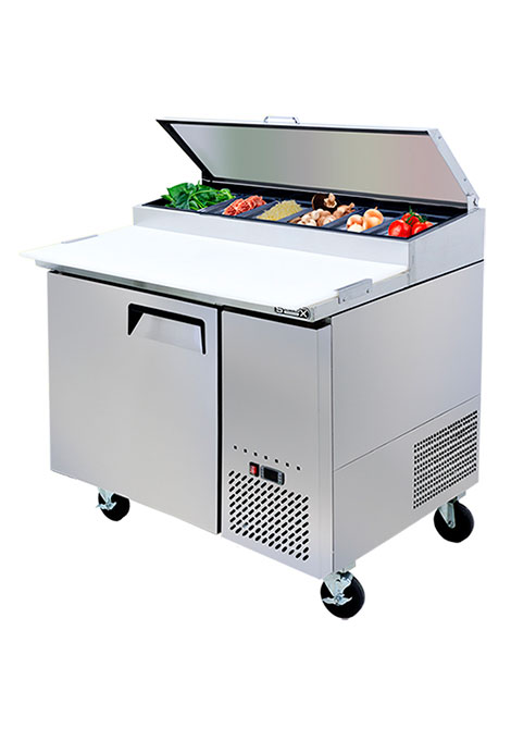 Mesa para preparar pizzas