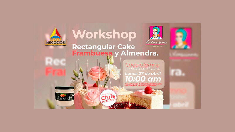 cdo negocios workshop rectangular cake 2026