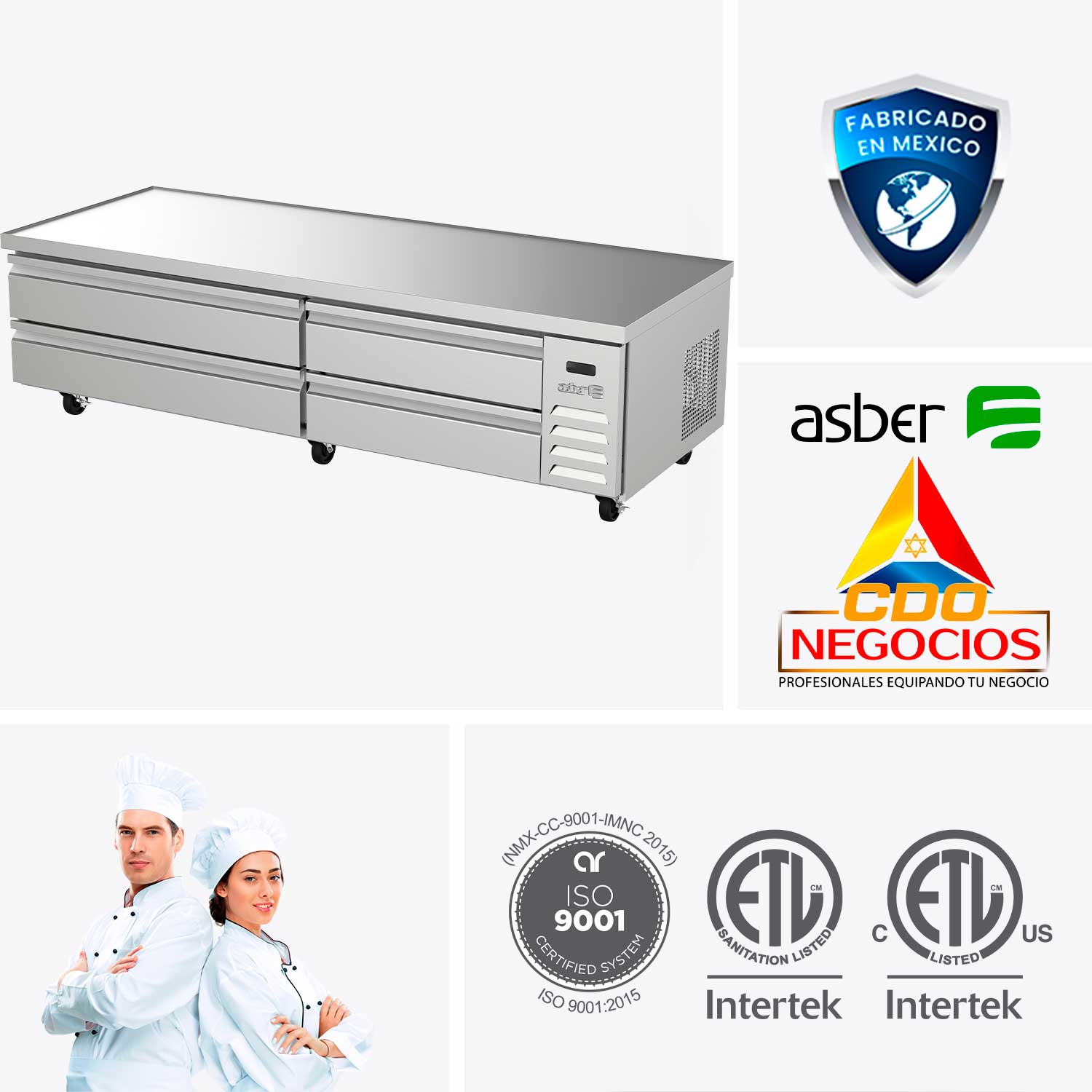 base chef refrigerada ACBR-84 HC