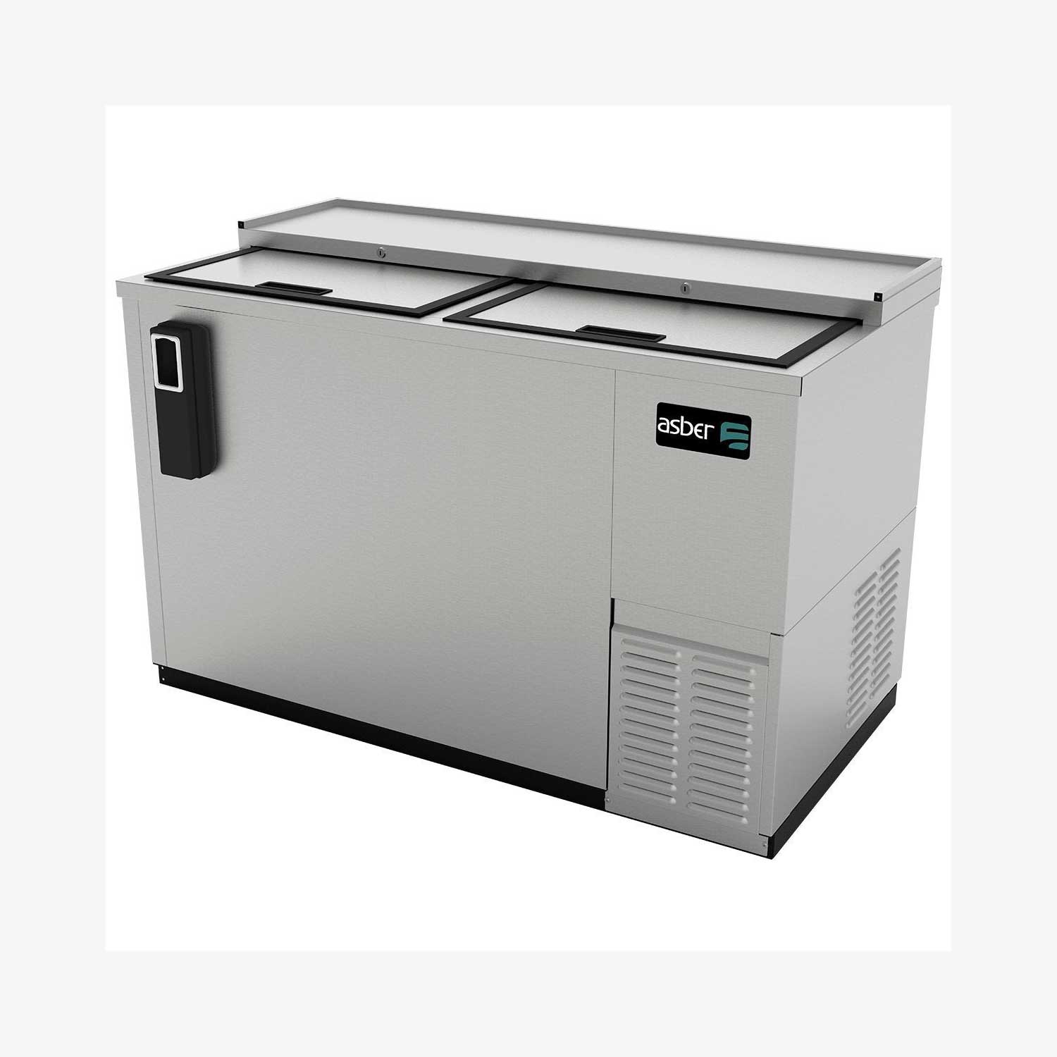 Refrigerador horizontal botellero asber ADBC-50-S HC