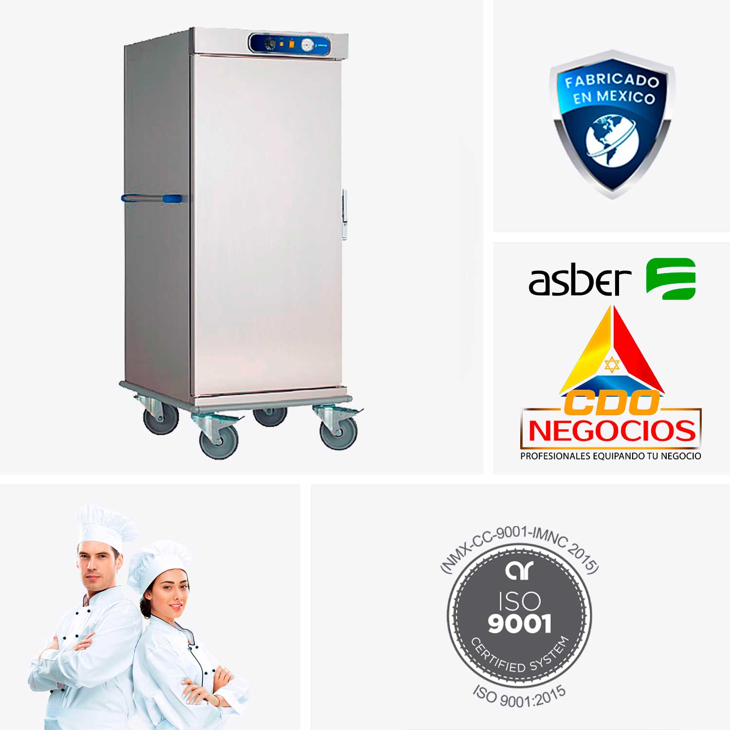carro caliente banquetero asber CCB-20