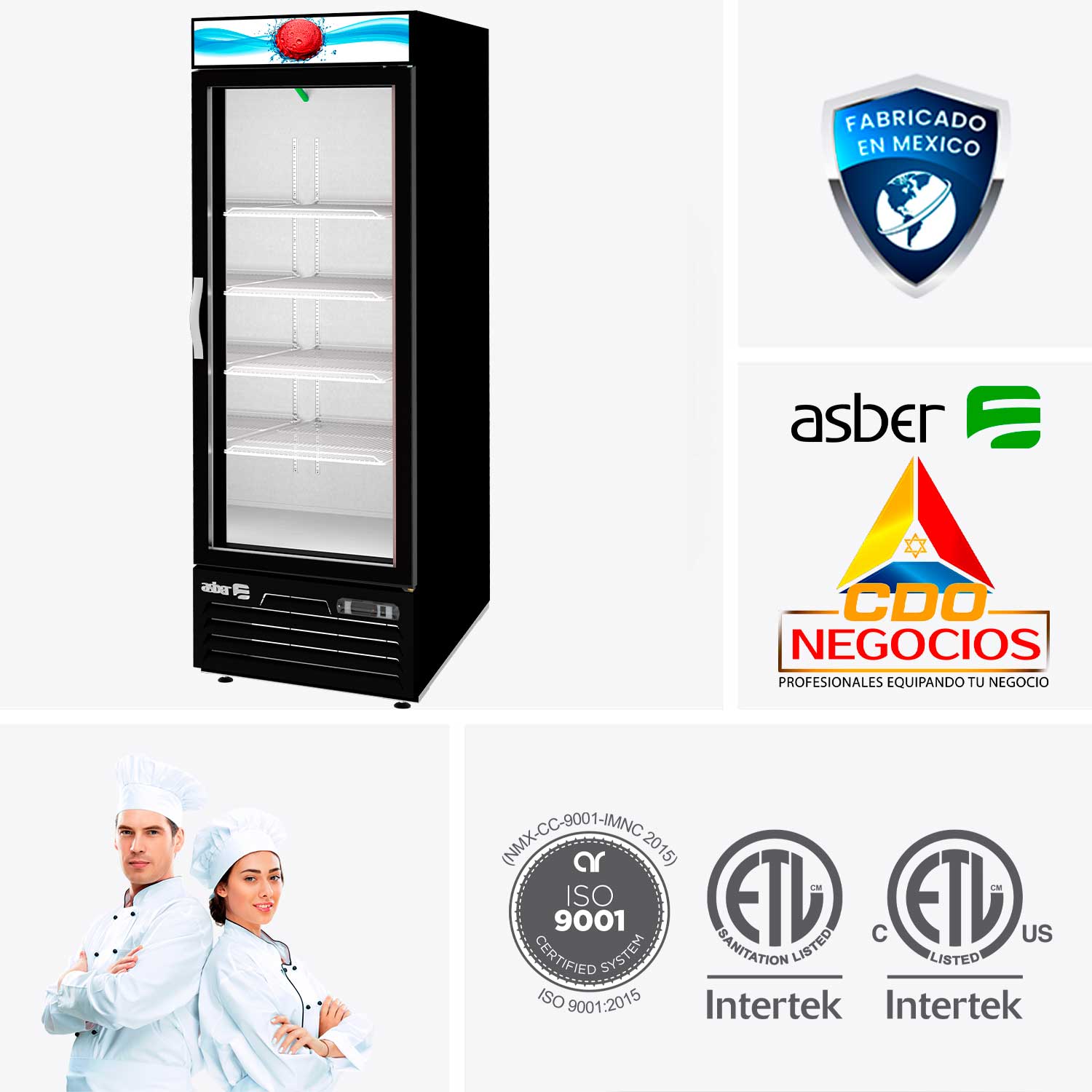 conservador de congelados Asber AFMD-23 HC