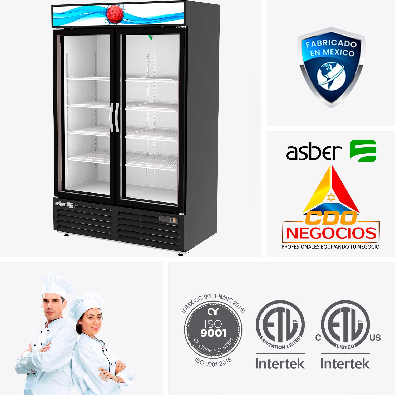 conservador de congelados Asber AFMD-37 HC