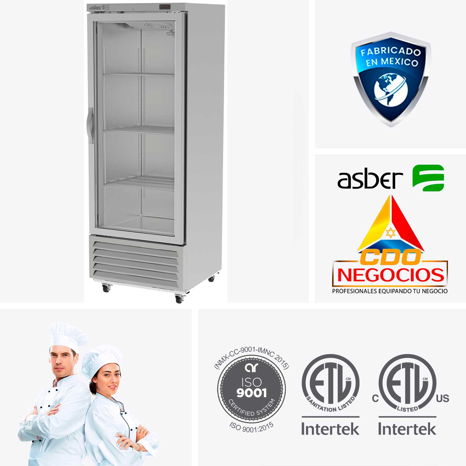 conservador de congelados Asber ARF-17-G HC