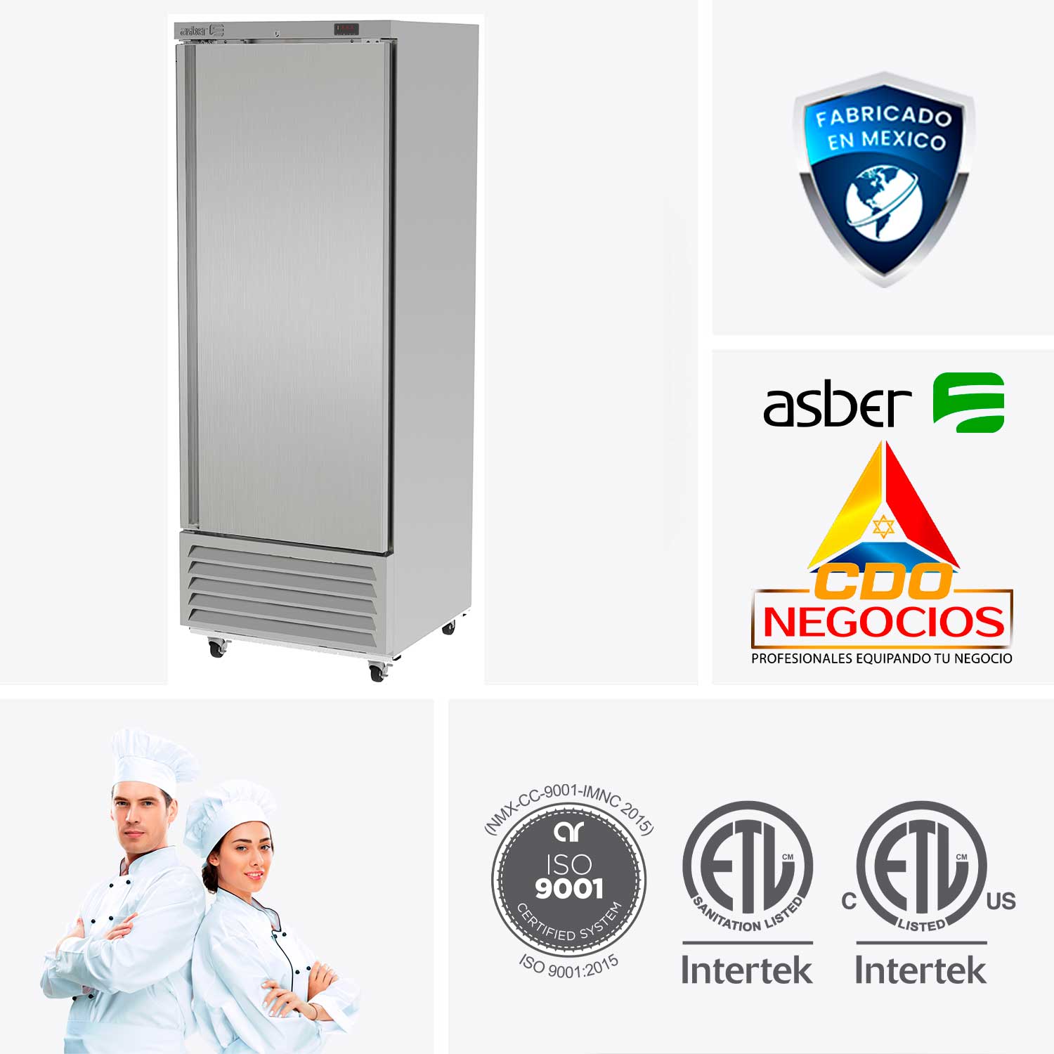 conservador de congelados Asber ARF-17 HC