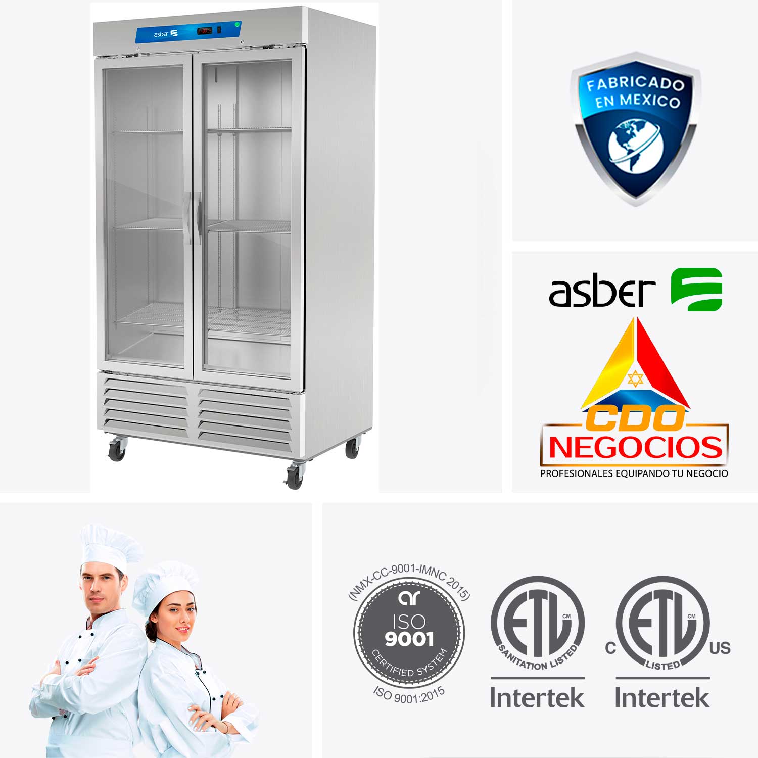 conservador de congelados Asber ARF-37-G HC