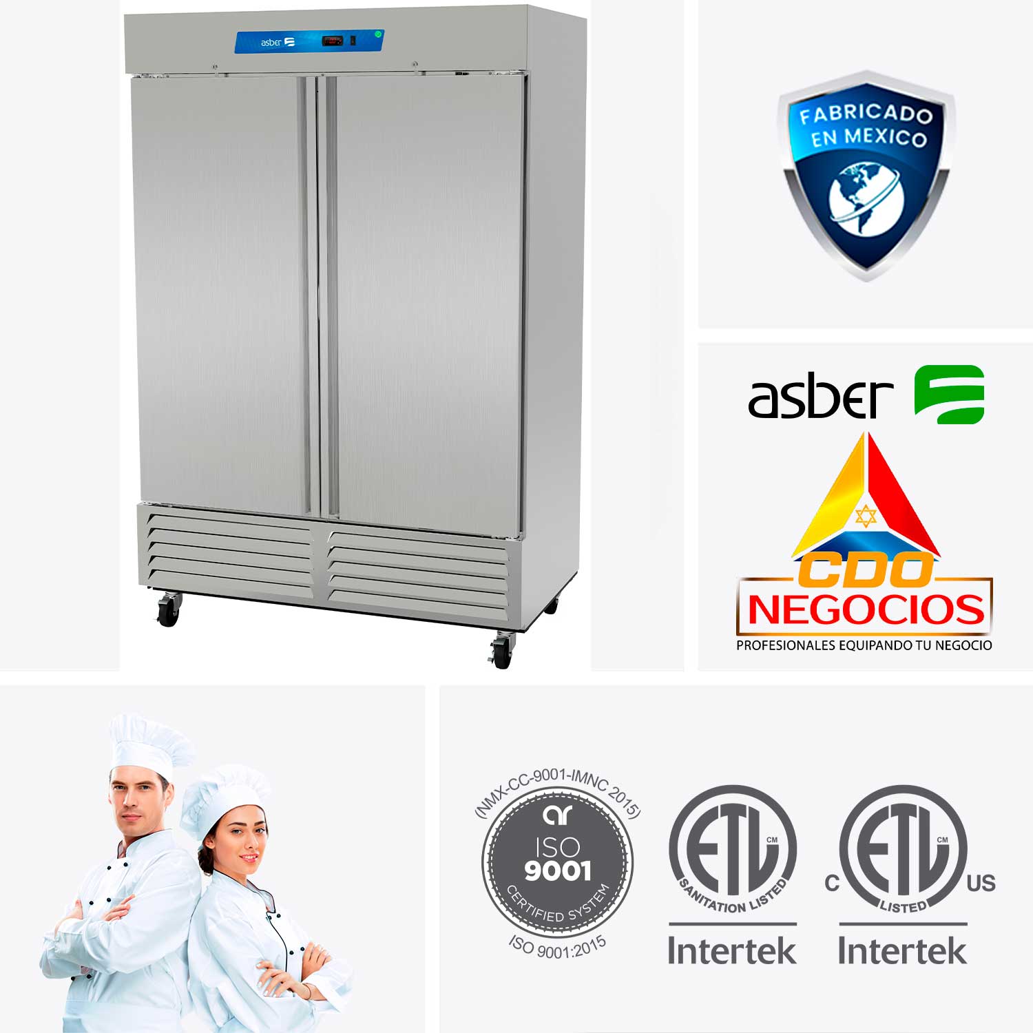 conservador de congelados Asber ARF-49-H HC