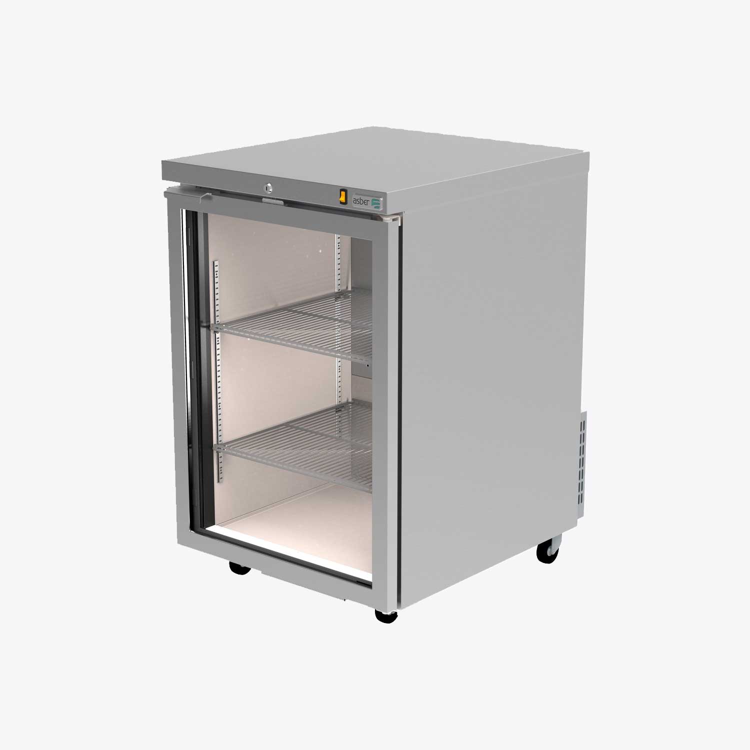 Refrigerador contra barra exterior acero inoxidable asber ABBC-23-SG HC