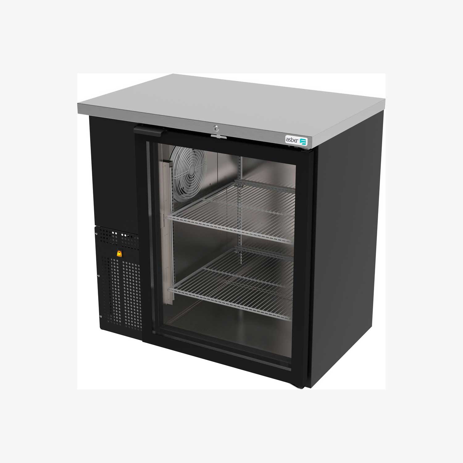 Refrigeradores Contrabarra Exterior Vinil asber ABBC-24-36G HC