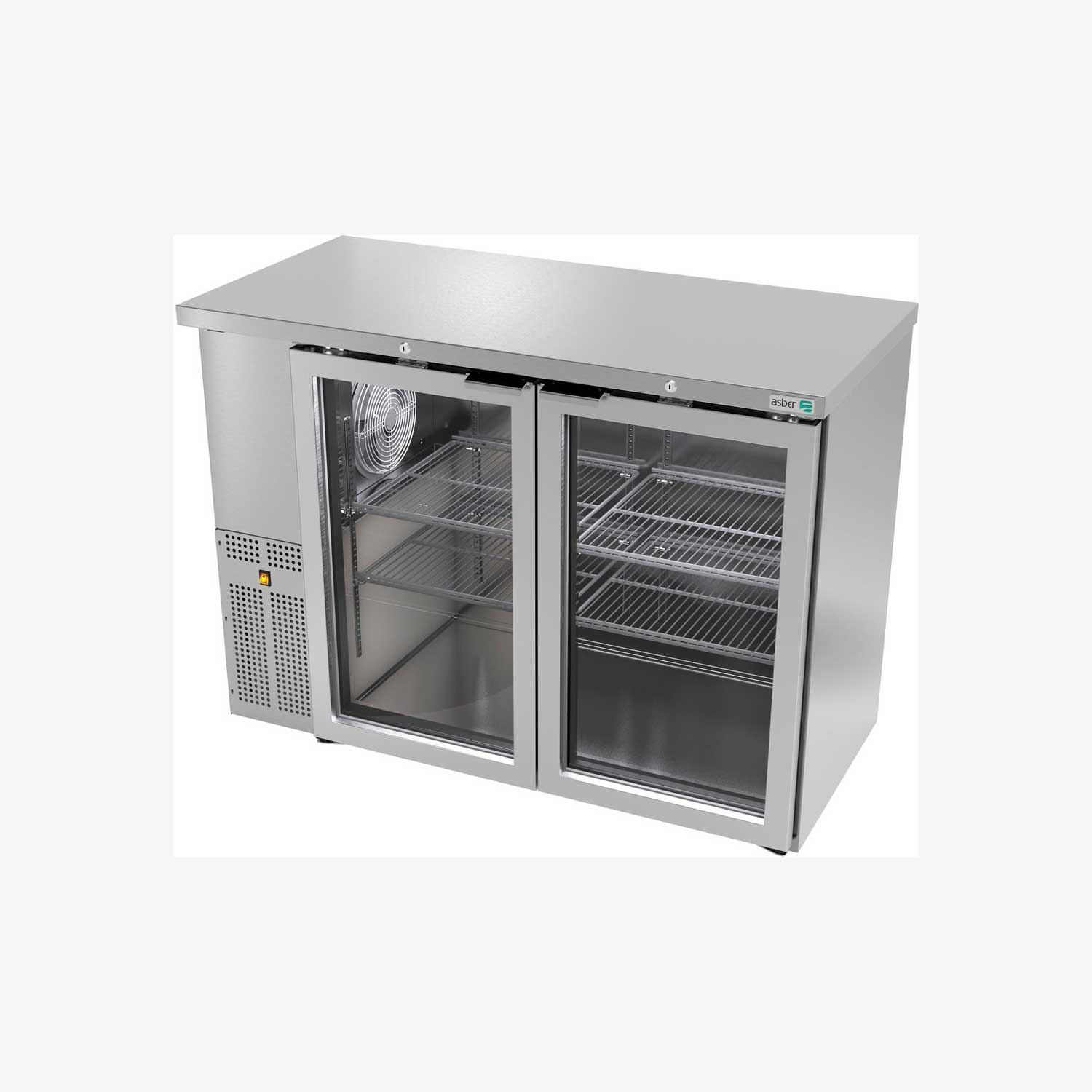 Refrigeradores Contrabarra en acero inoxidable asber ABBC-24-48-SG HC