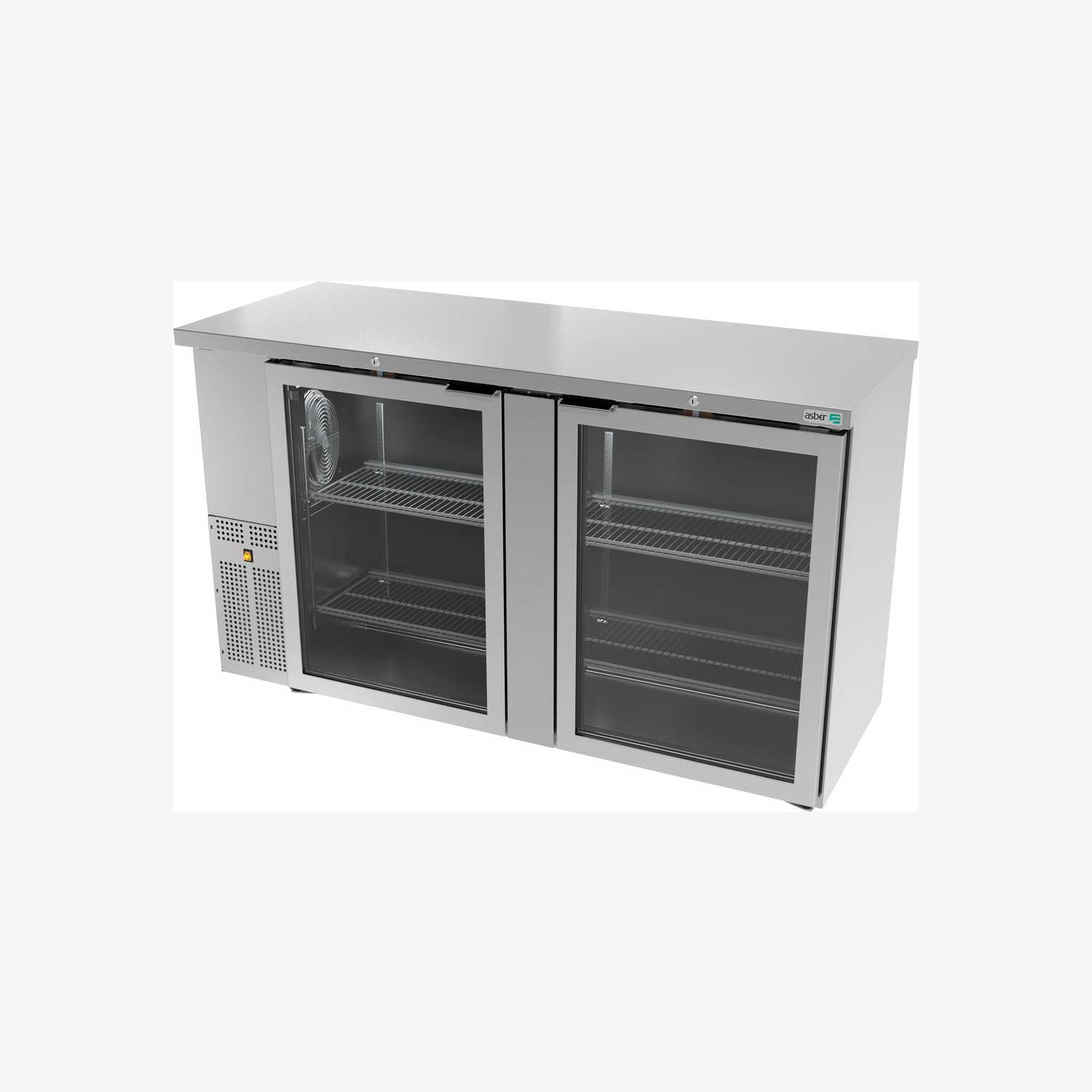Refrigeradores Contrabarra en acero inoxidable asber ABBC-24-60-SG HC