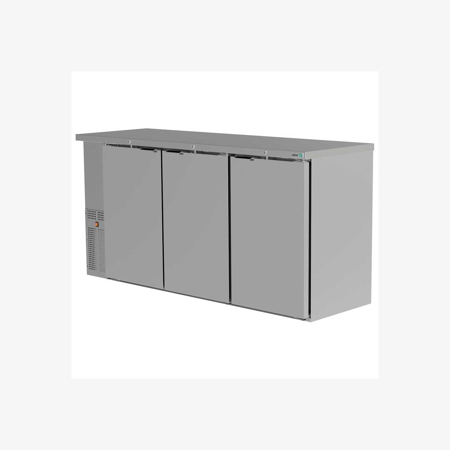 Refrigeradores Contrabarra en acero inoxidable asber ABBC-24-72-S HC