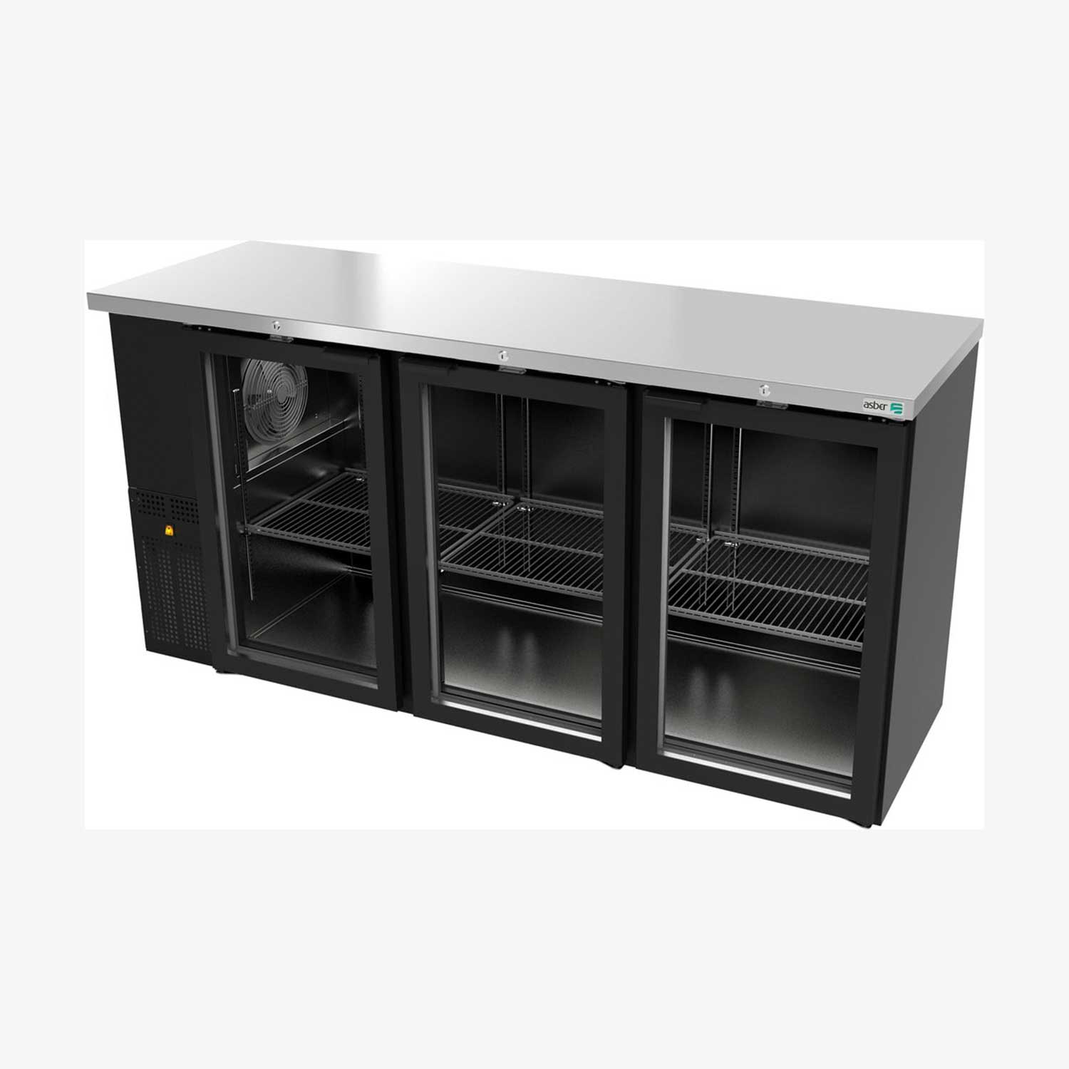 Refrigeradores Contrabarra Exterior Vinil asber ABBC-24-72G HC
