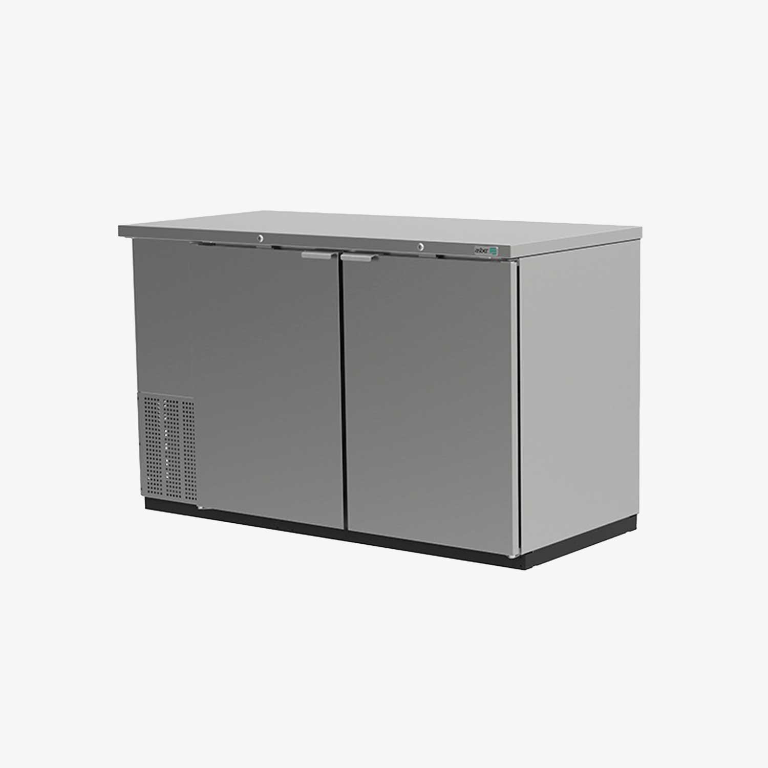 Refrigerador contra barra exterior acero inoxidable asber ABBC-58-S HC