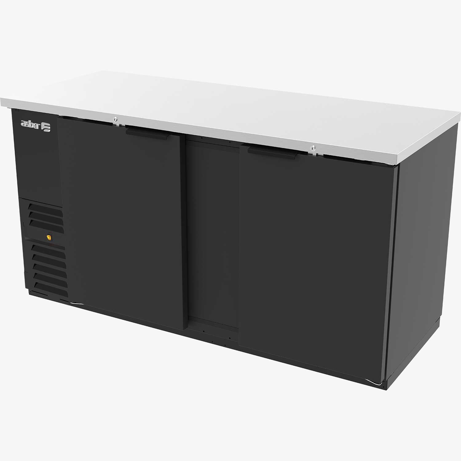 Refrigerador contra barra exterior vinil negro asber ABBC-68 HC