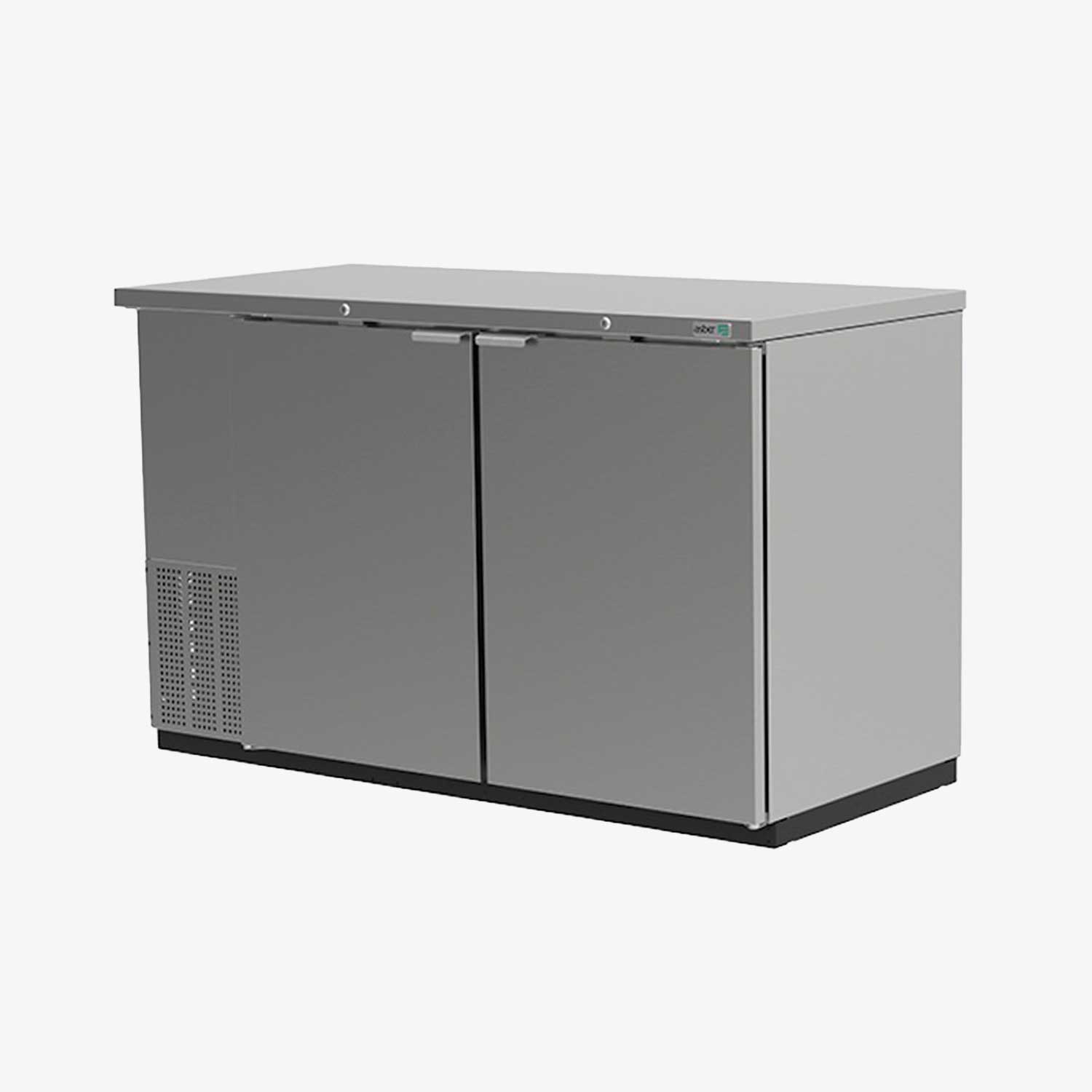 Refrigerador contra barra exterior acero inoxidable asber ABBC-68-S HC