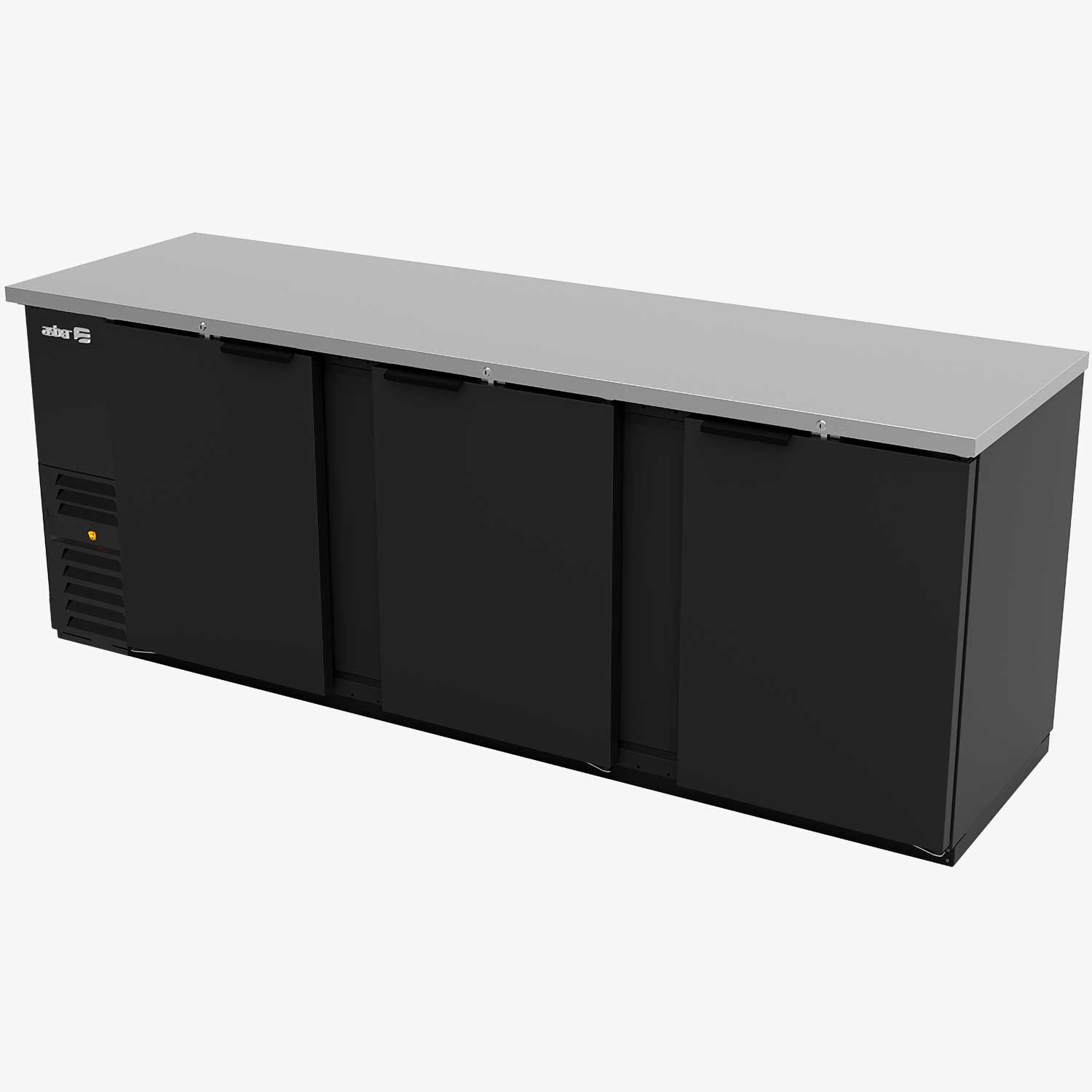 Refrigerador contra barra exterior vinil negro asber ABBC-94 HC