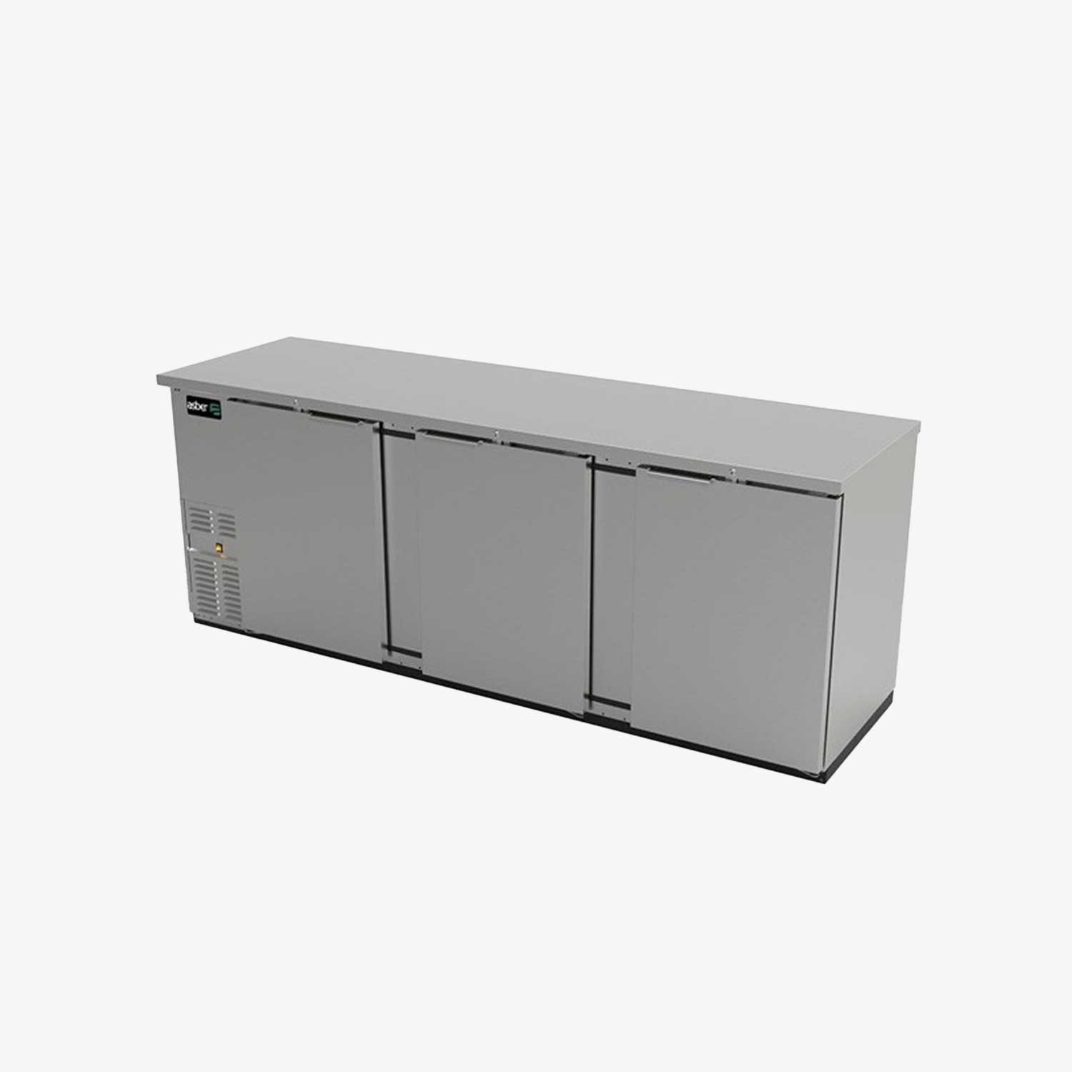 Refrigerador contra barra exterior acero inoxidable asber ABBC-94-S HC