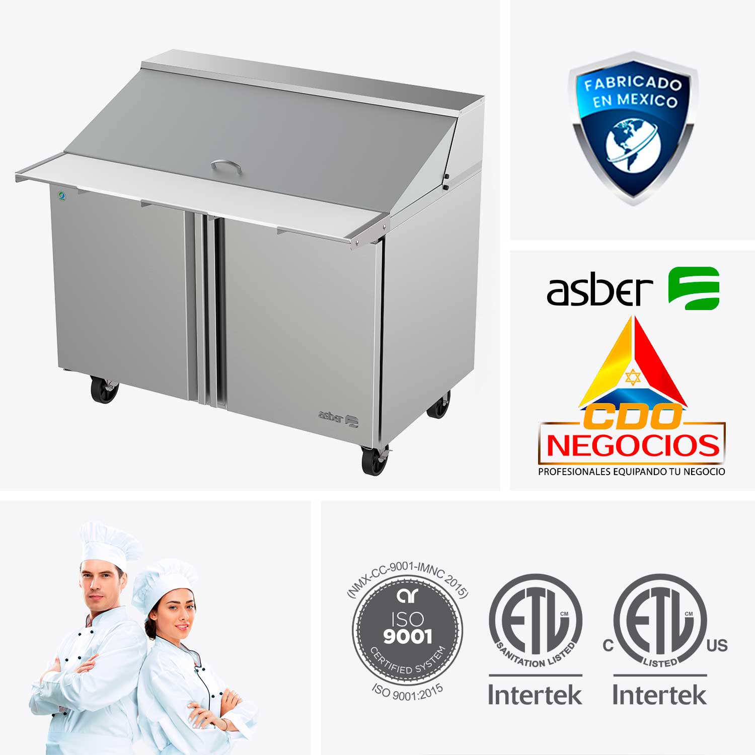 Mesa refrigerada preparación mega top APTM-48-18 HC
