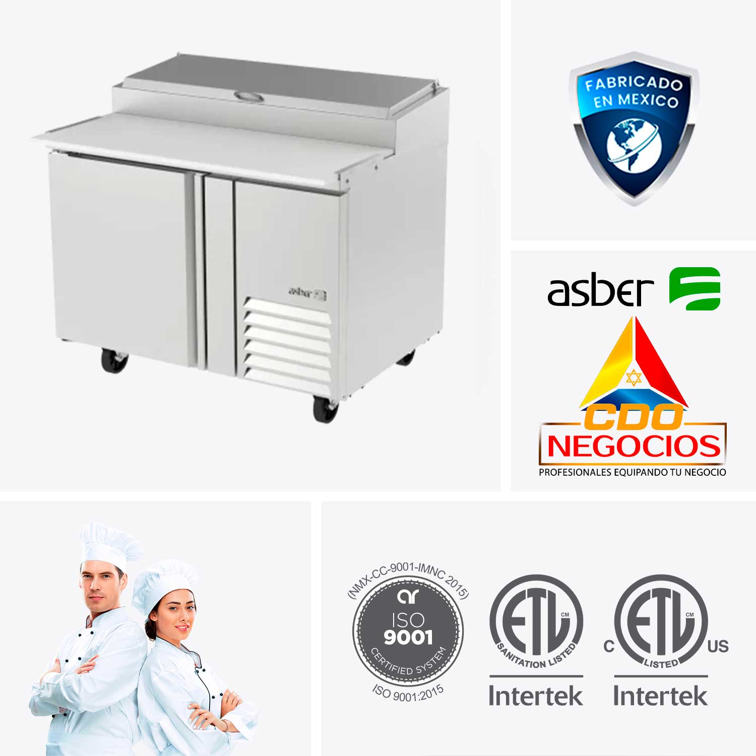 Mesa refrigerada preparación de pizzas APTP-46 HC