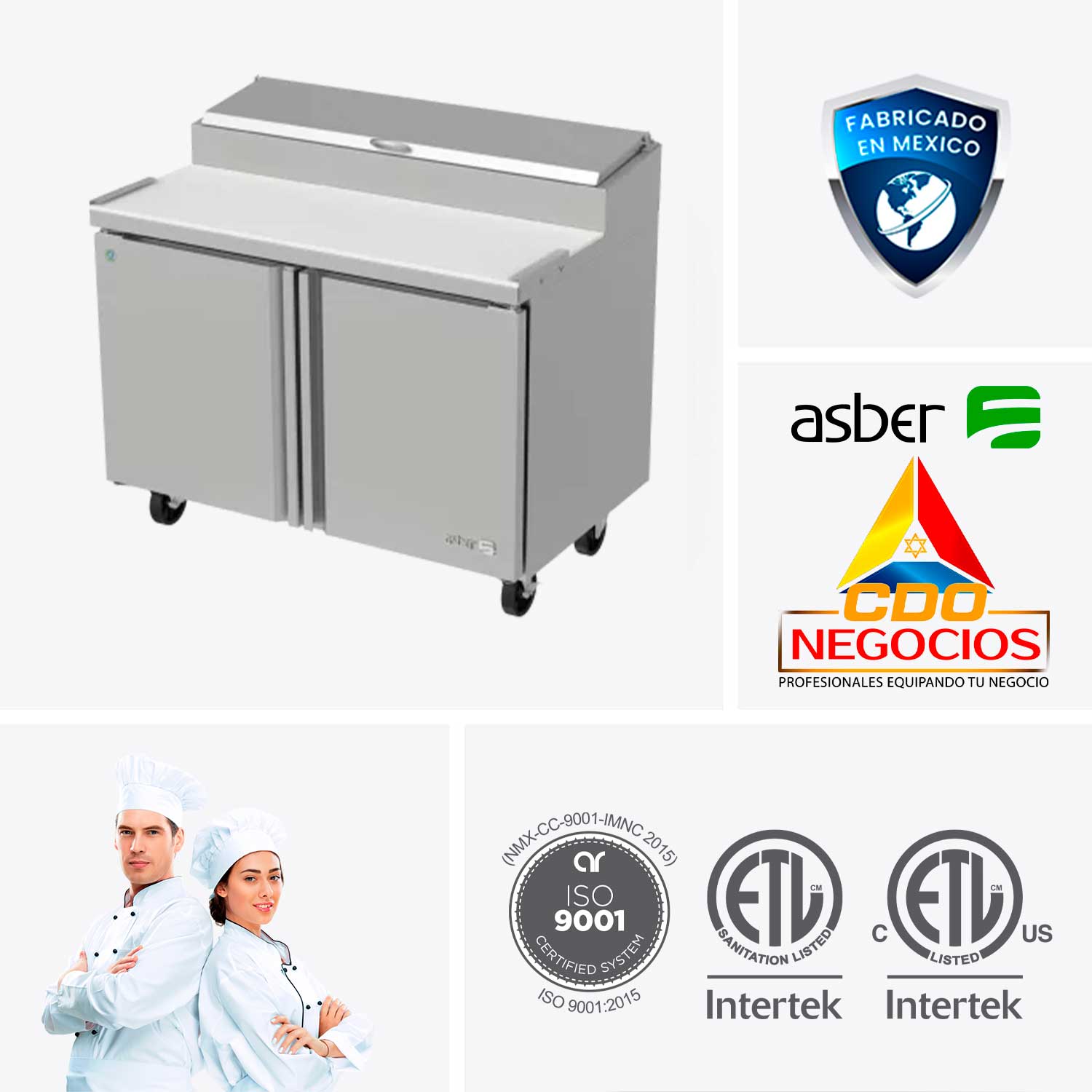 Mesa refrigerada preparación de pizzas APTP-48 HC