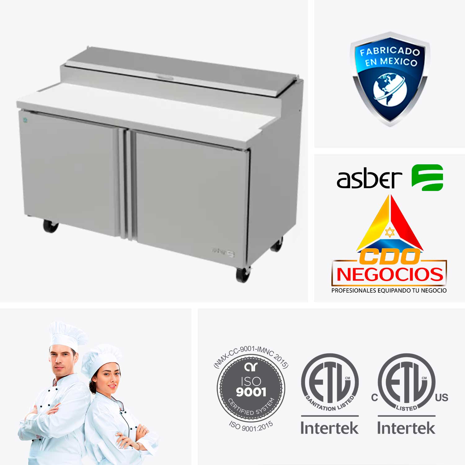 Mesa refrigerada preparación de pizzas APTP-60 HC