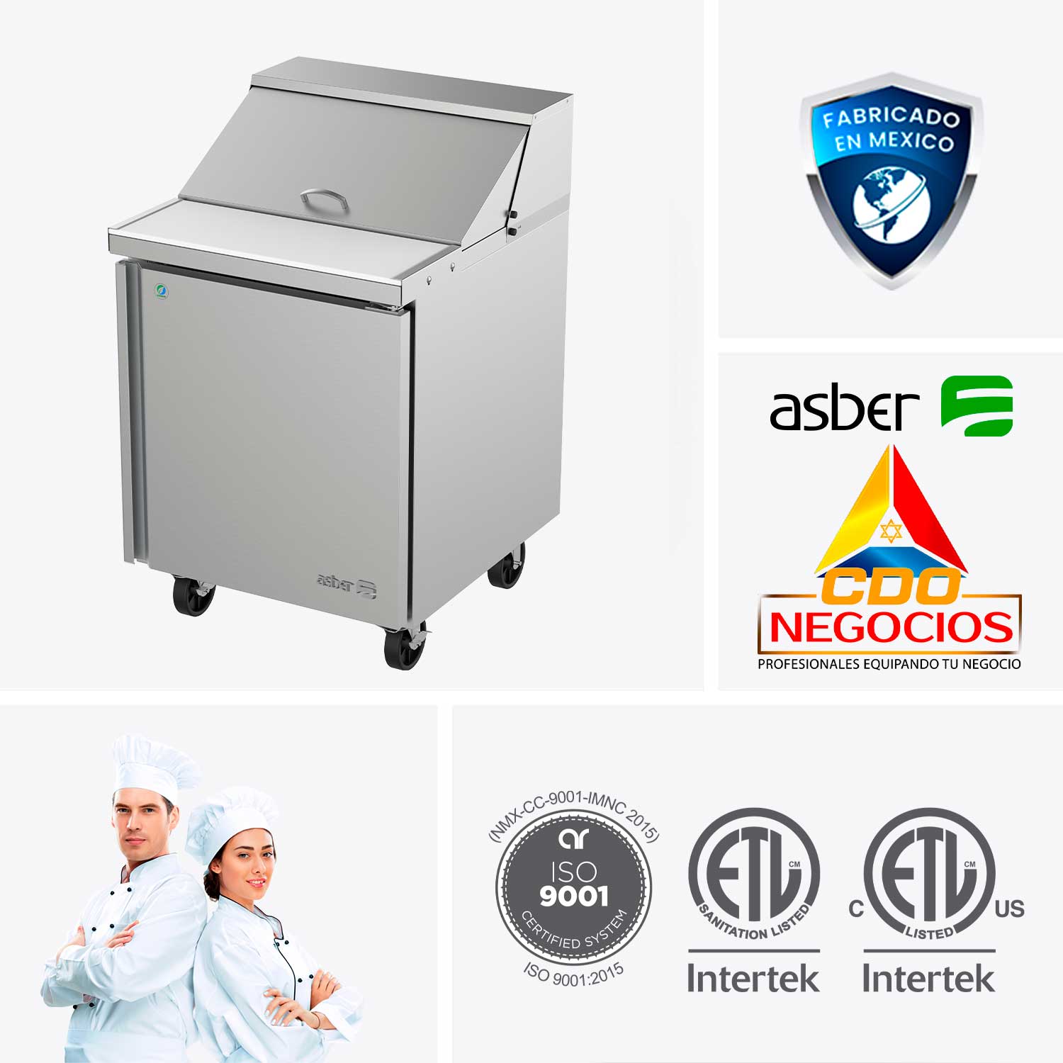 Mesa refrigerada para preparar ensaladas APTS-27-8 HC