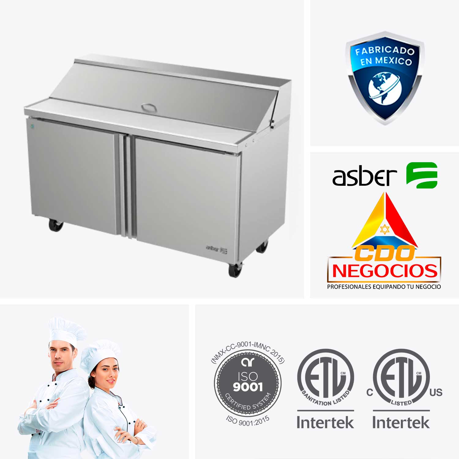 Mesa refrigerada para preparar ensaladas APTS-60-16 HC