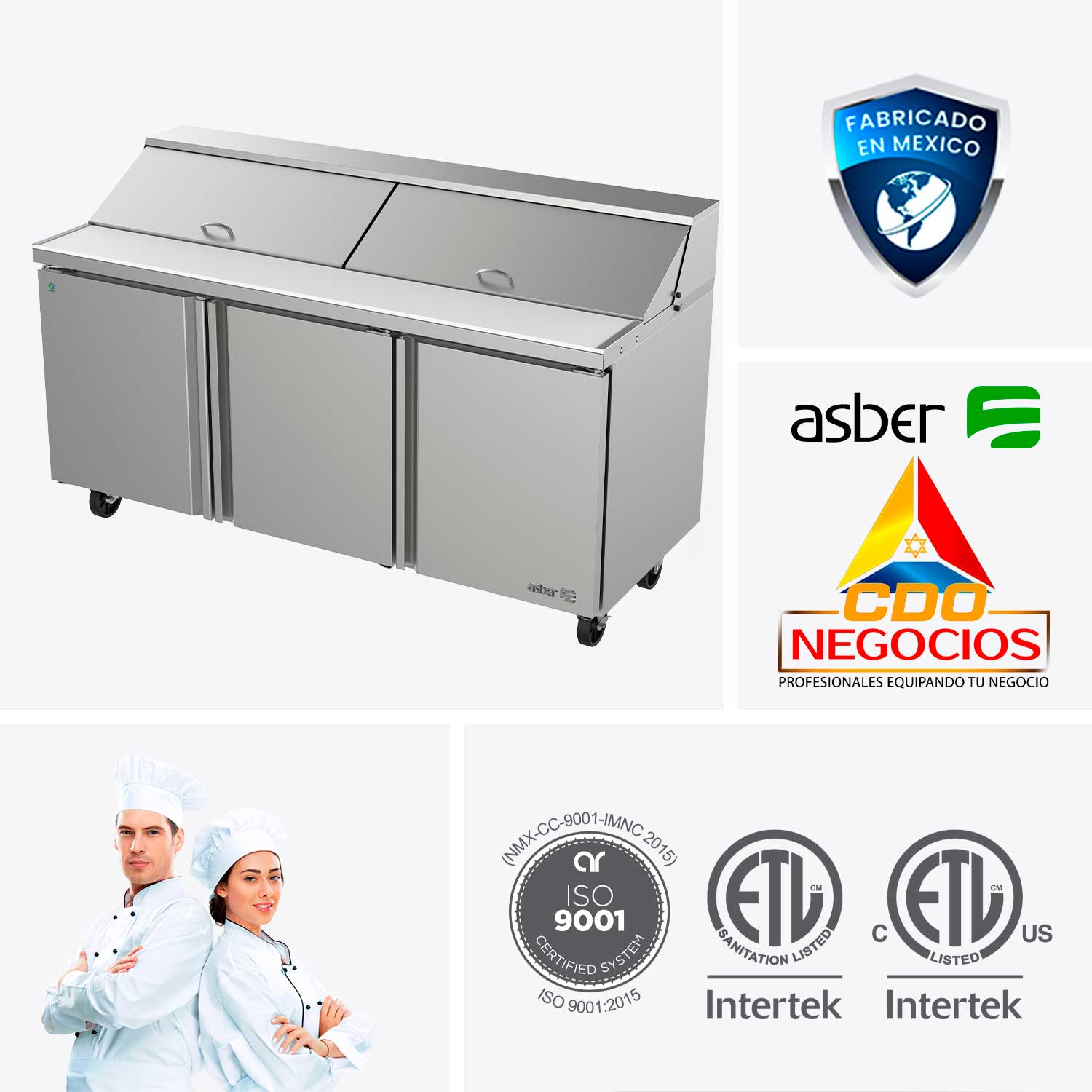 Mesa refrigerada para preparar ensaladas APTS-72-20 HC