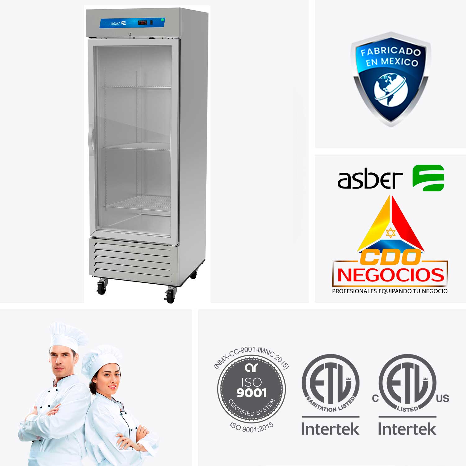 Refrigerador food service asber ARR-23-H HC