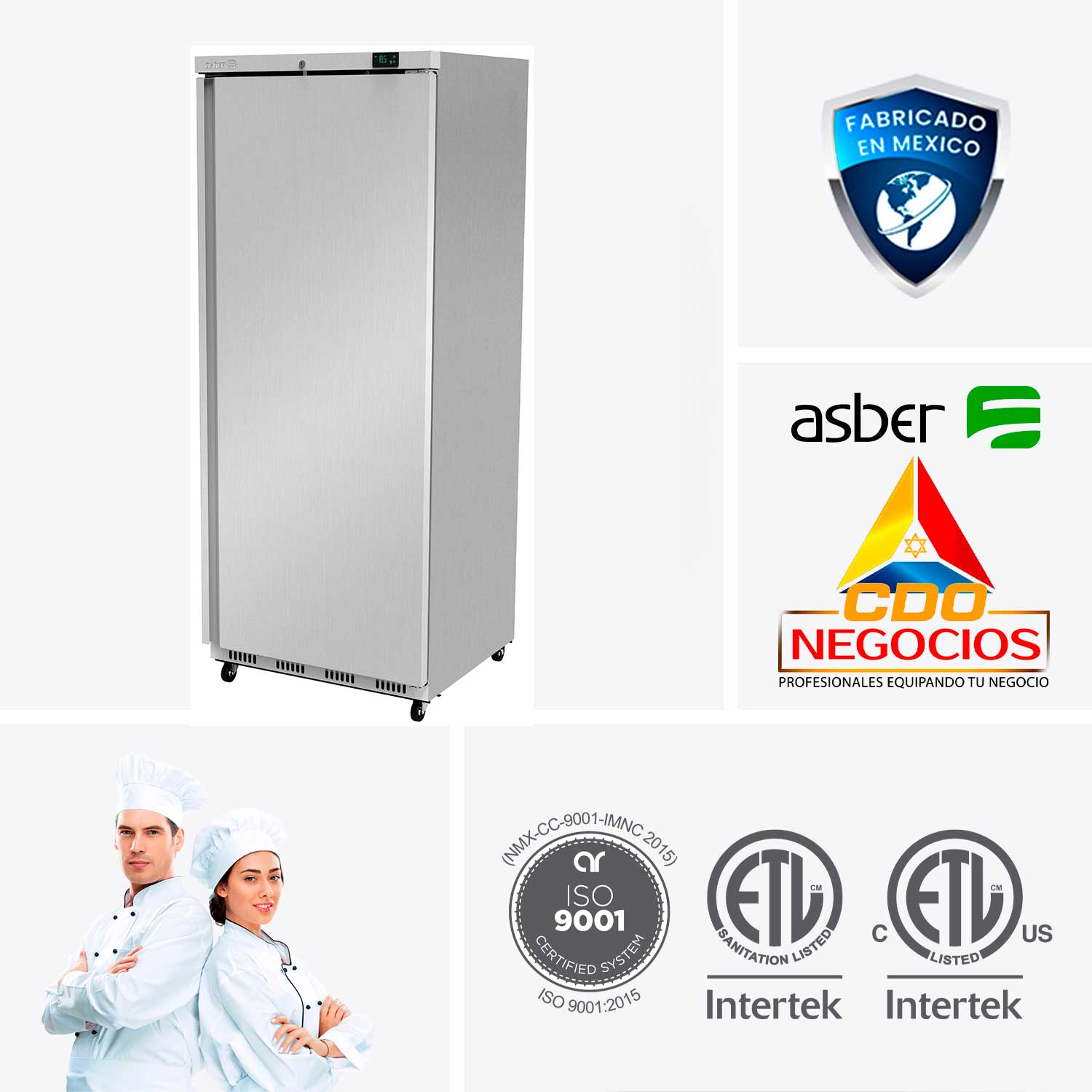 Refrigerador food service asber ARR-23-H HC