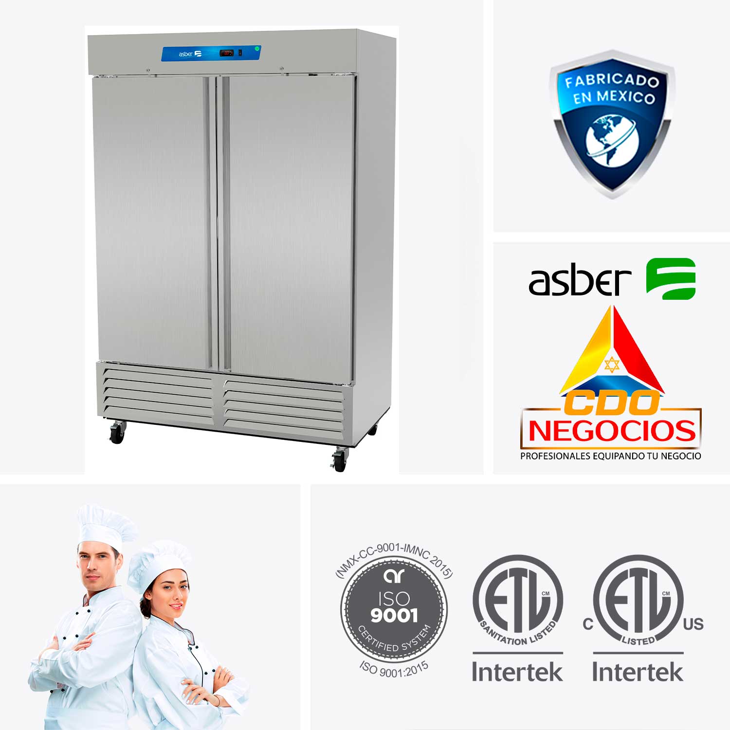Refrigerador food service asber ARR-49-H HC