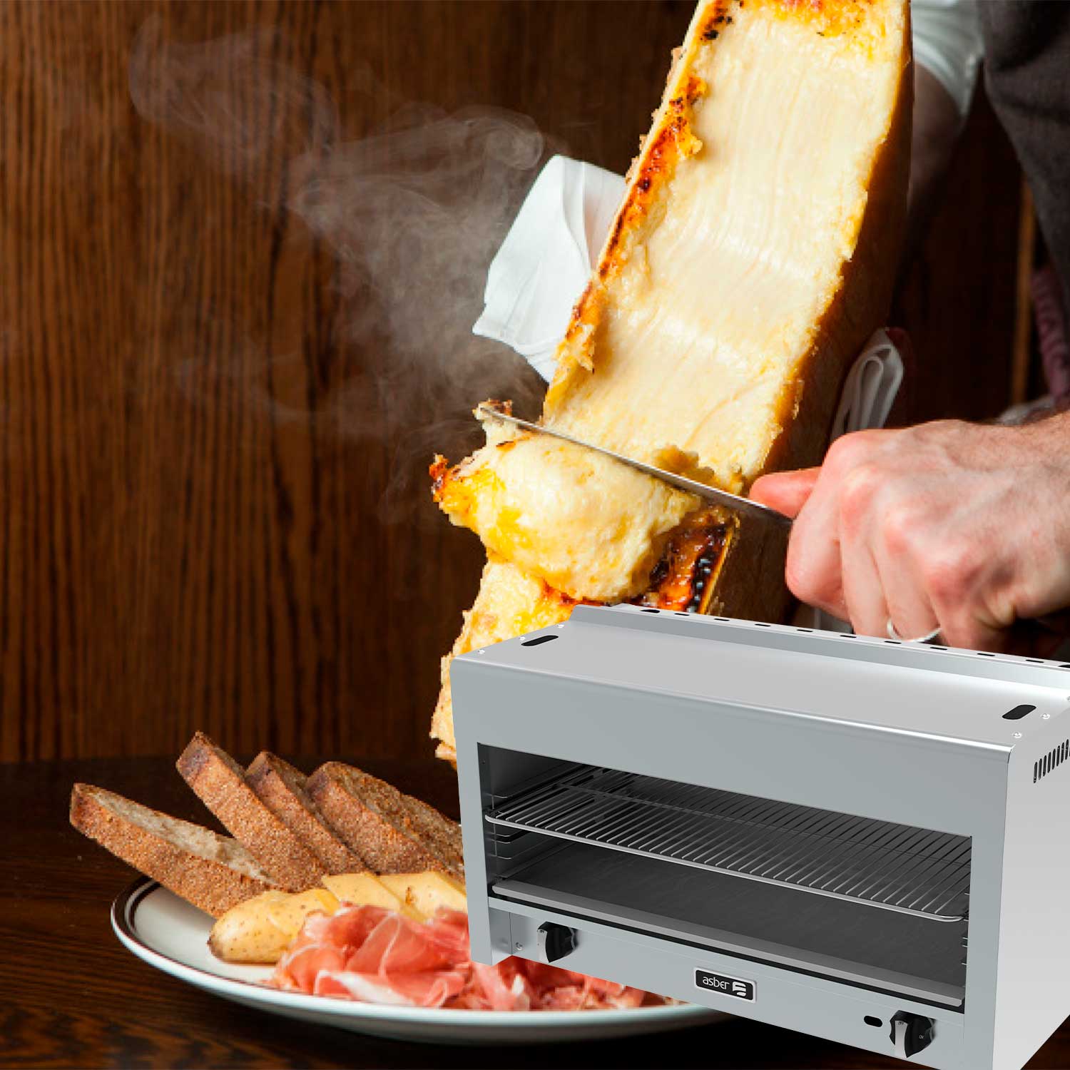 AECM-36 Cheese Melter asber coccion