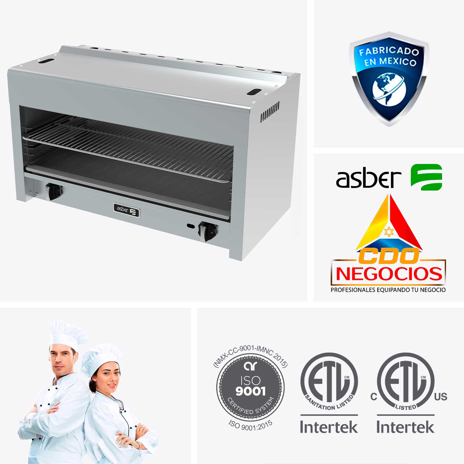 AECM-36 Cheese Melter asber coccion