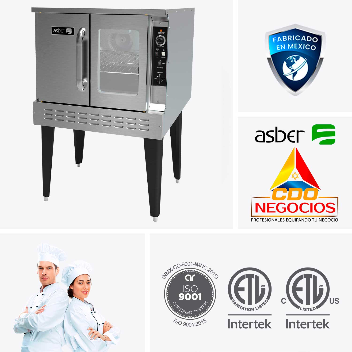 AECO-1 horno de conveccion asber coccion