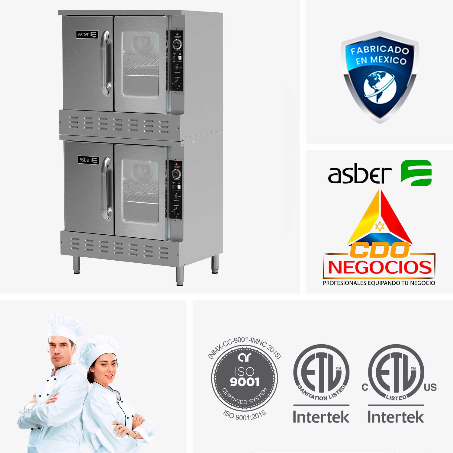 AECO-2 horno de conveccion asber coccion