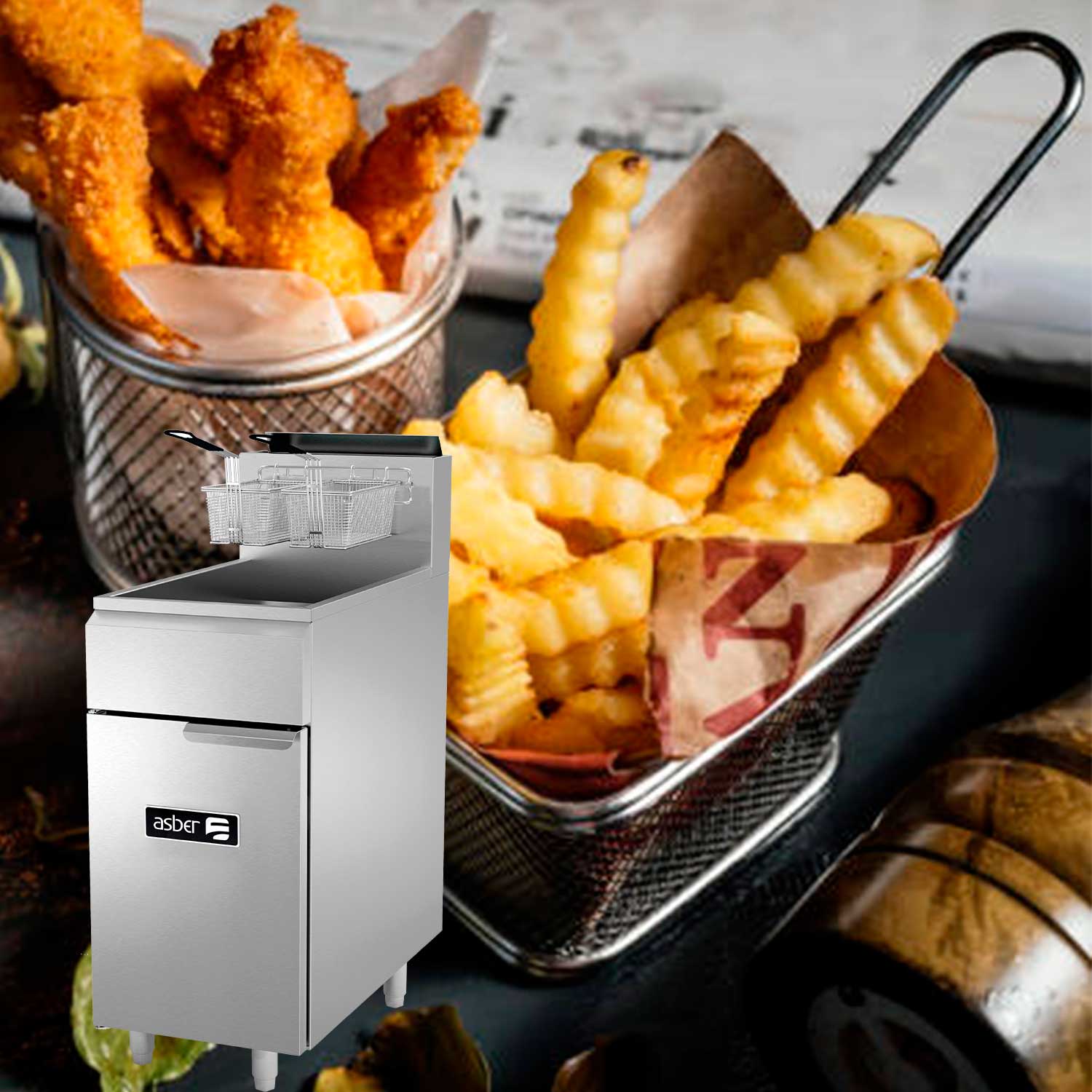 AEF-50-S freidora asber coccion