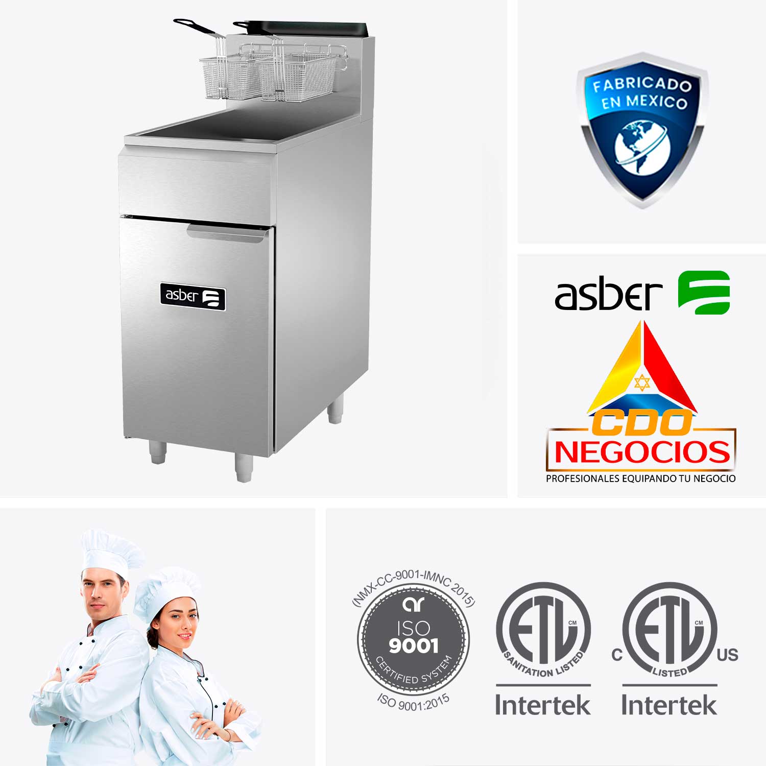 AEF-50-S freidora asber coccion