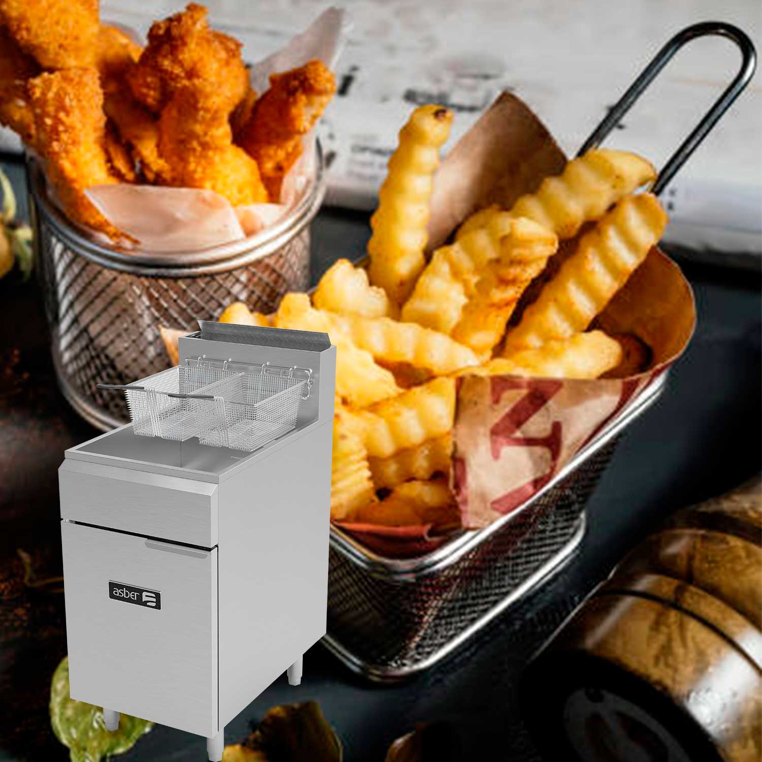 AEF-75-S freidora asber coccion