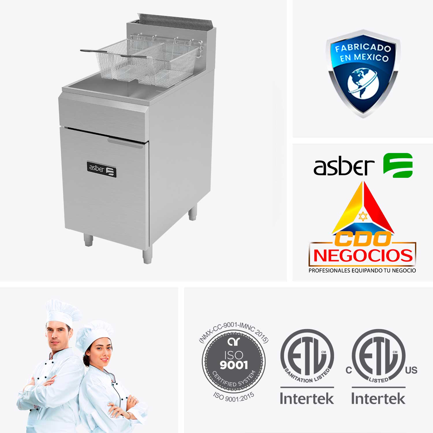 AEF-75-S freidora asber coccion