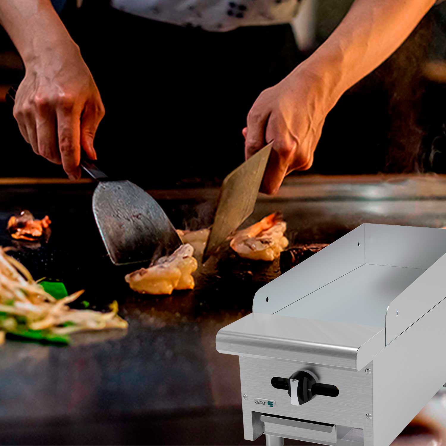 AEMG-12 plancha asber coccion