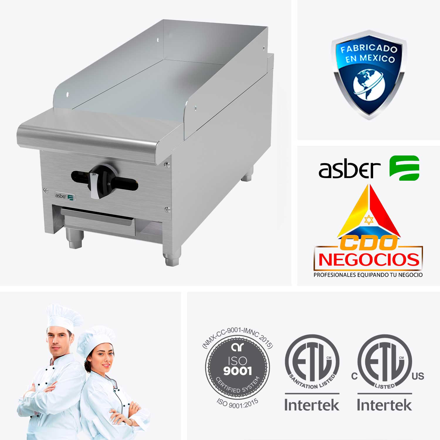 AEMG-12 plancha asber coccion