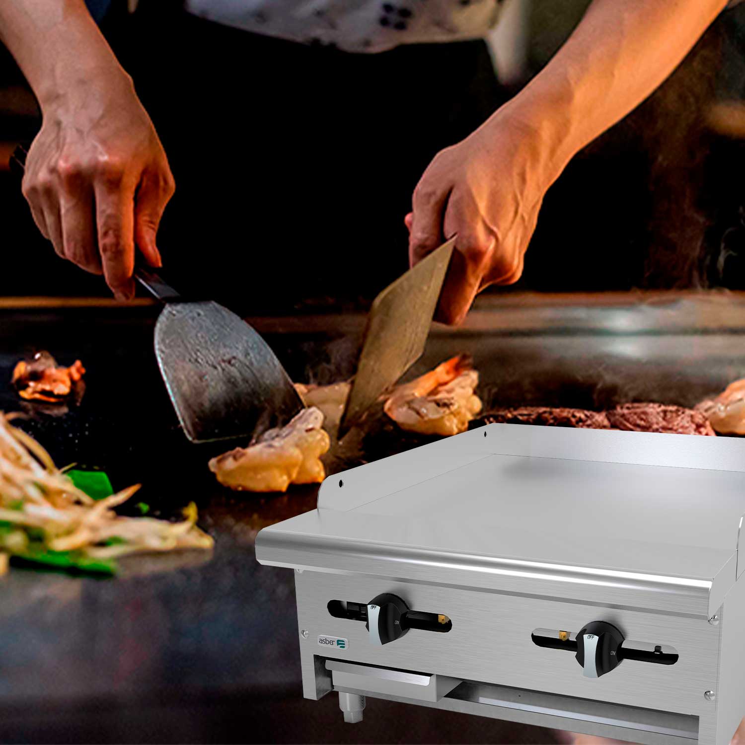 AEMG-24 plancha asber coccion