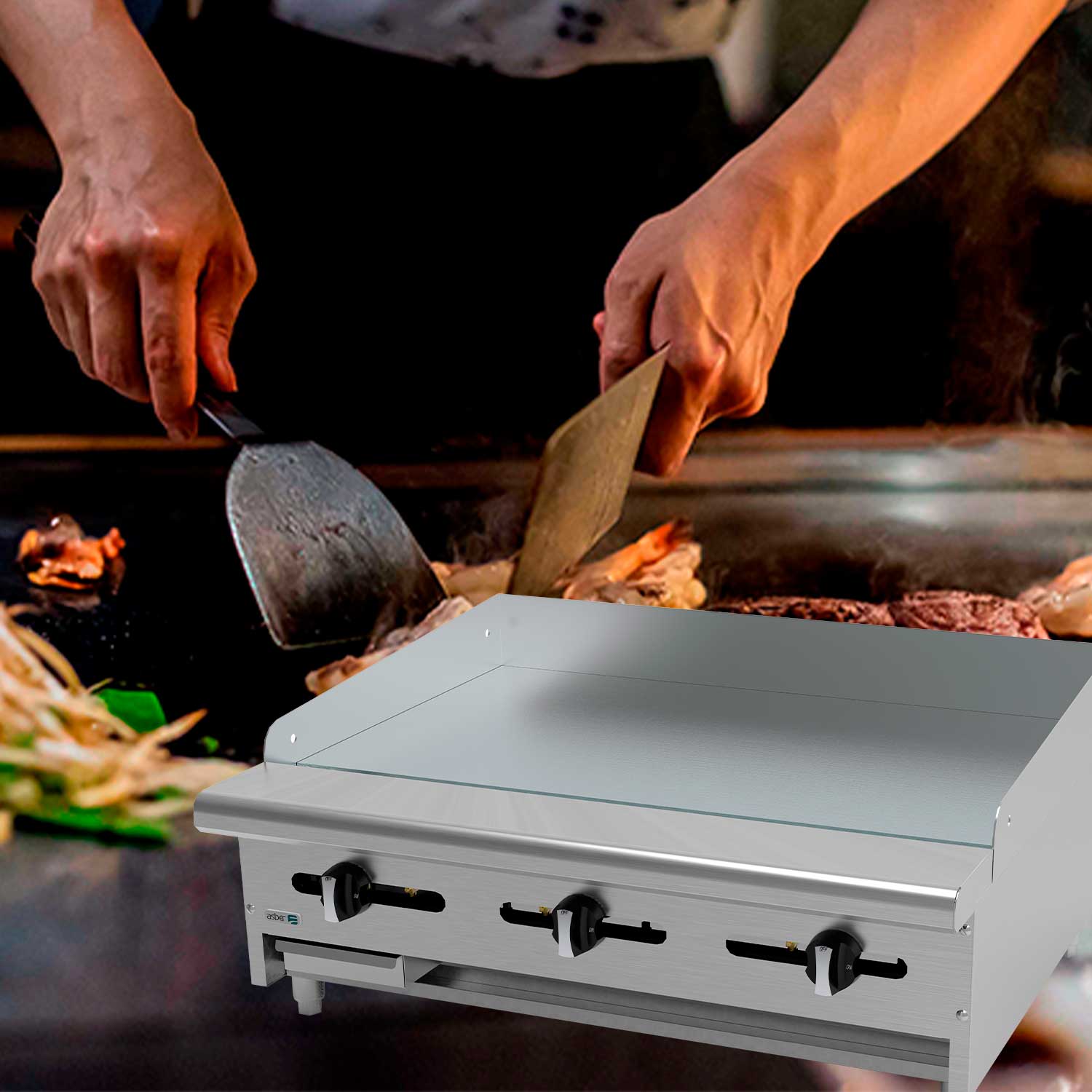 AEMG-36-H plancha asber coccion