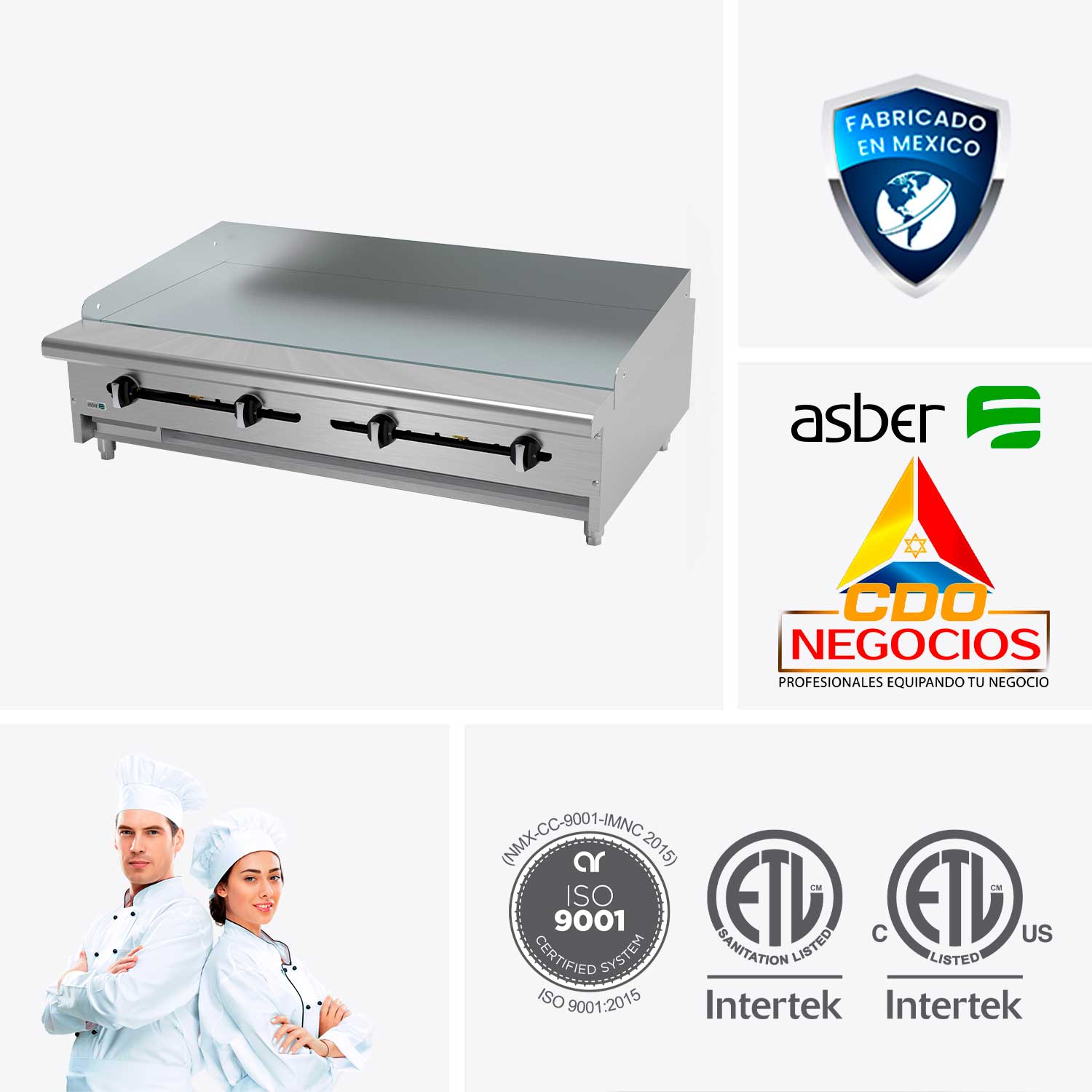 AEMG-48-H plancha asber coccion