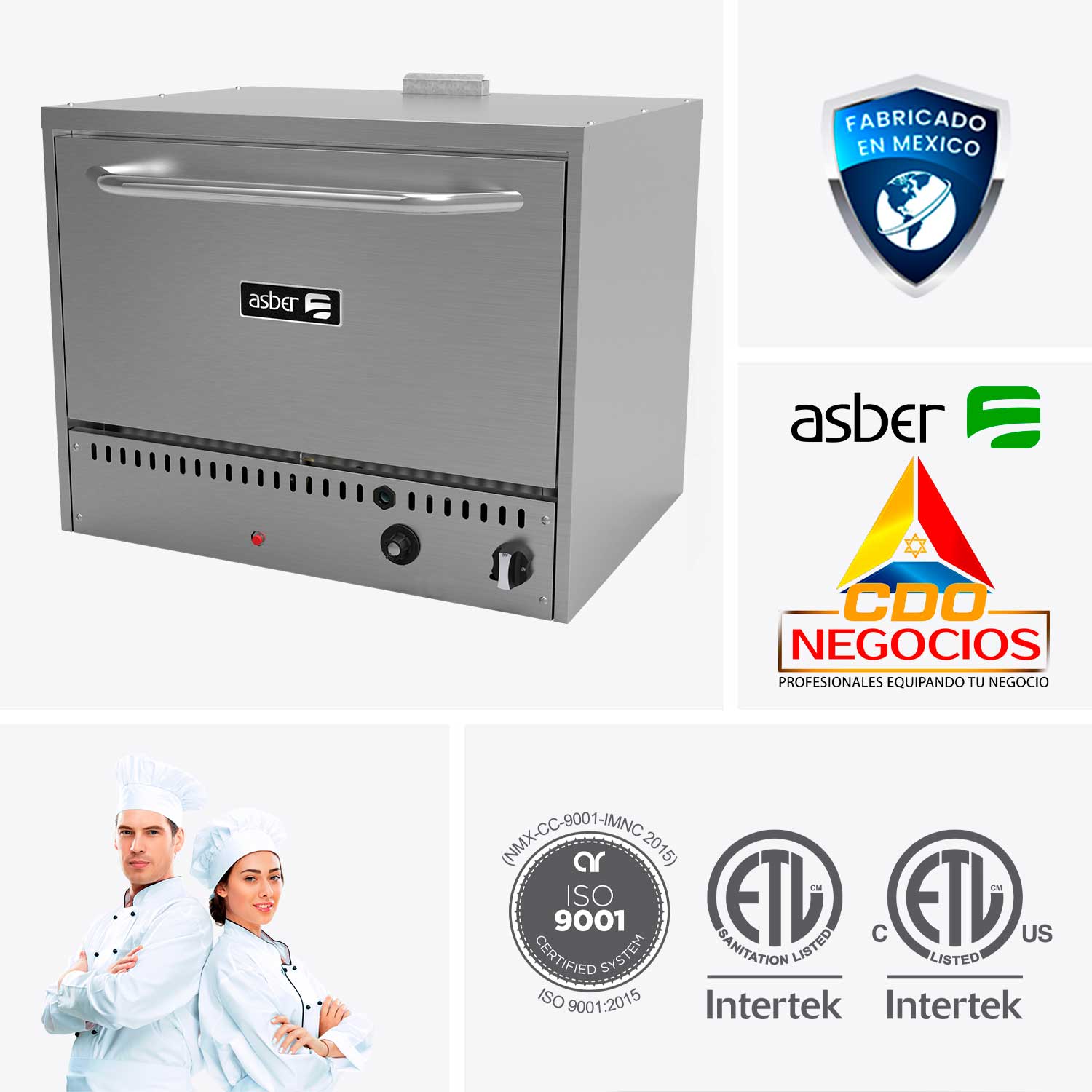 AEPO-24-S horno de conveccion asber coccion
