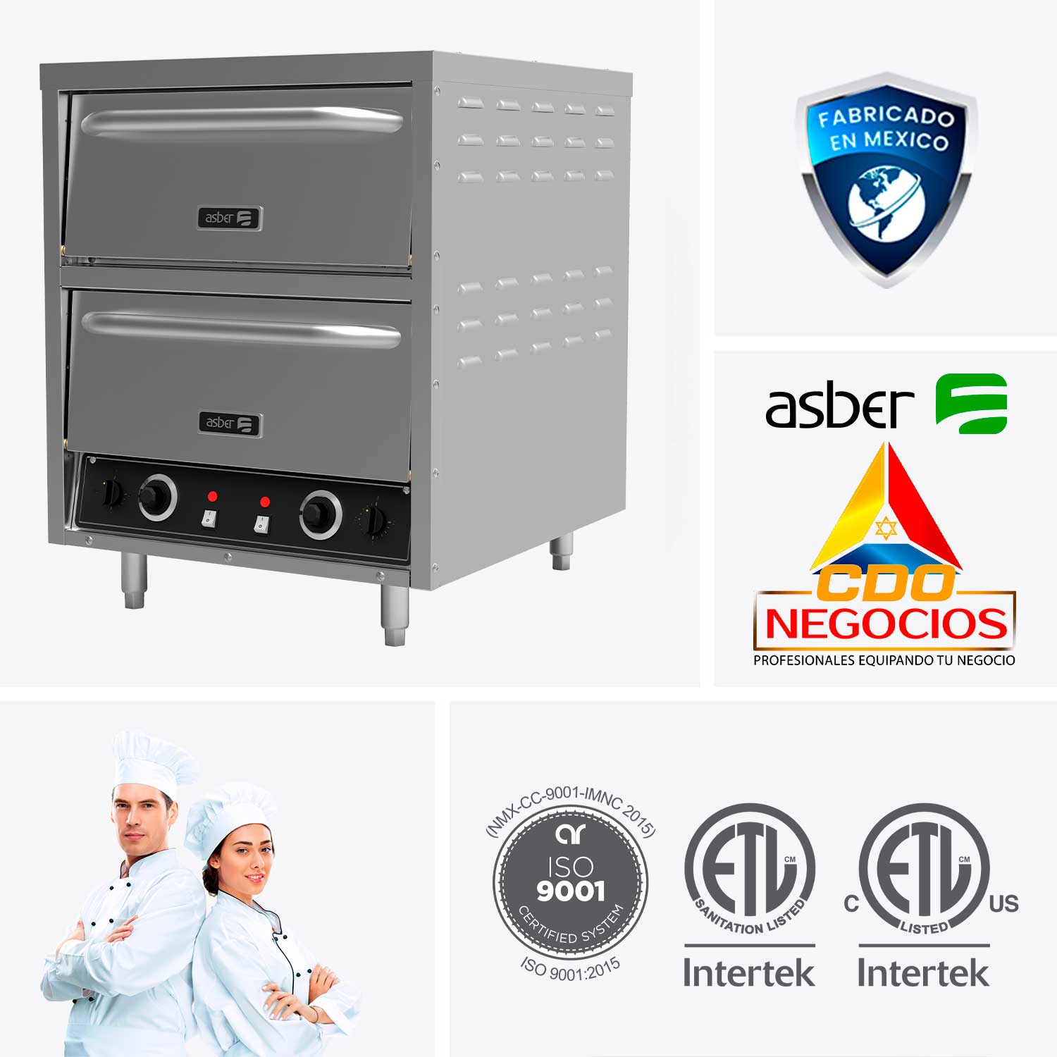 AEPO-26-E STACK horno pizzero electrico asber coccion
