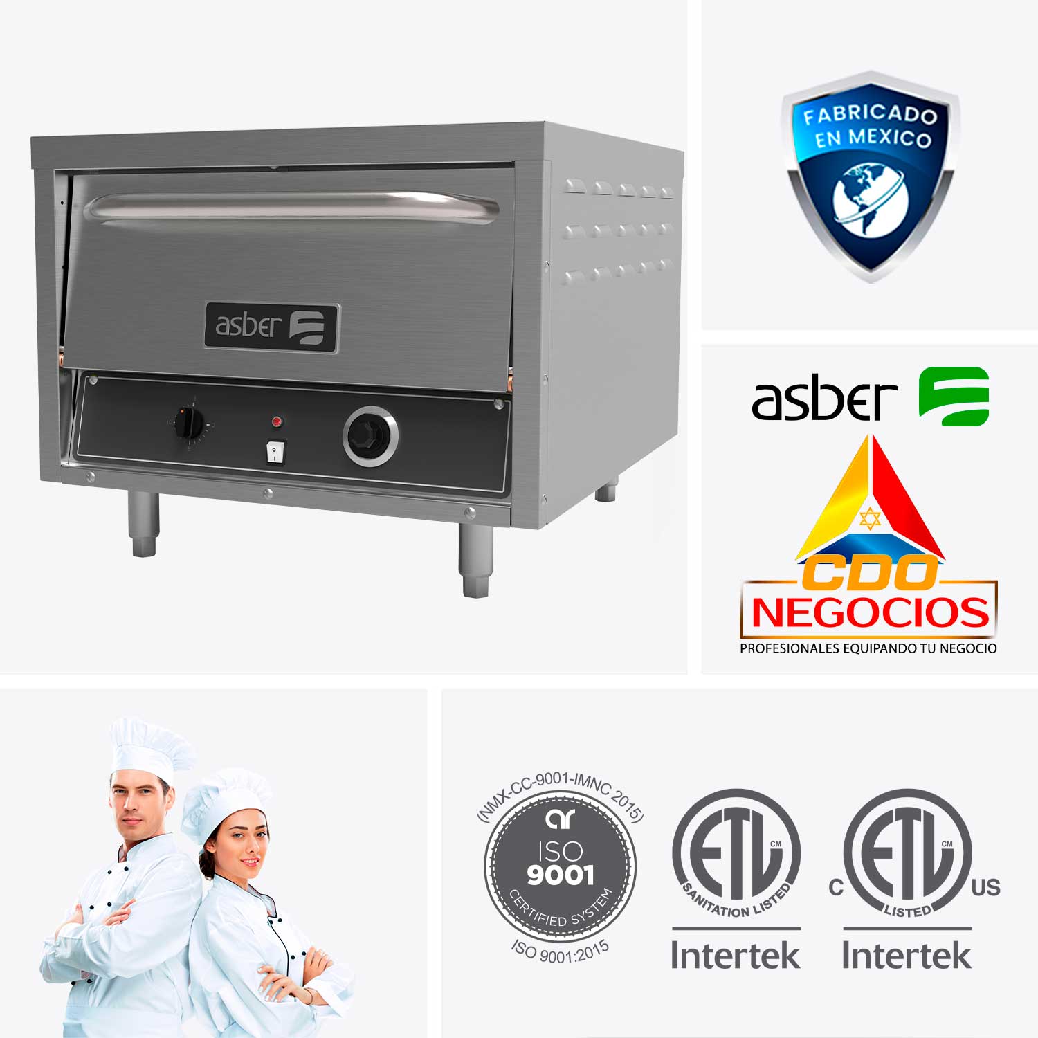 AEPO-26-E horno pizzero electrico asber coccion